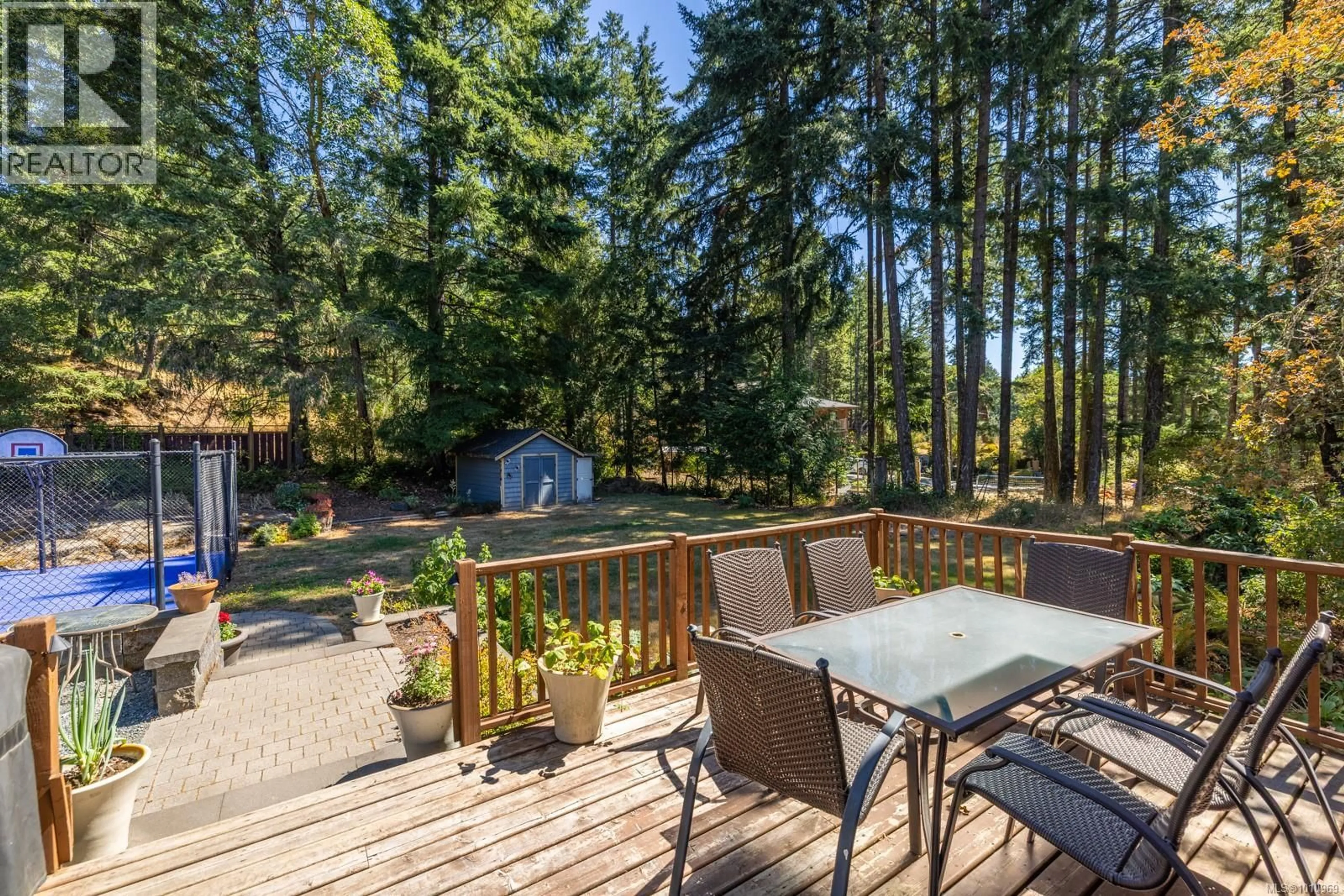 Patio, forest/trees view for 1725 MILLSTREAM ROAD, Highlands British Columbia V9B6E7