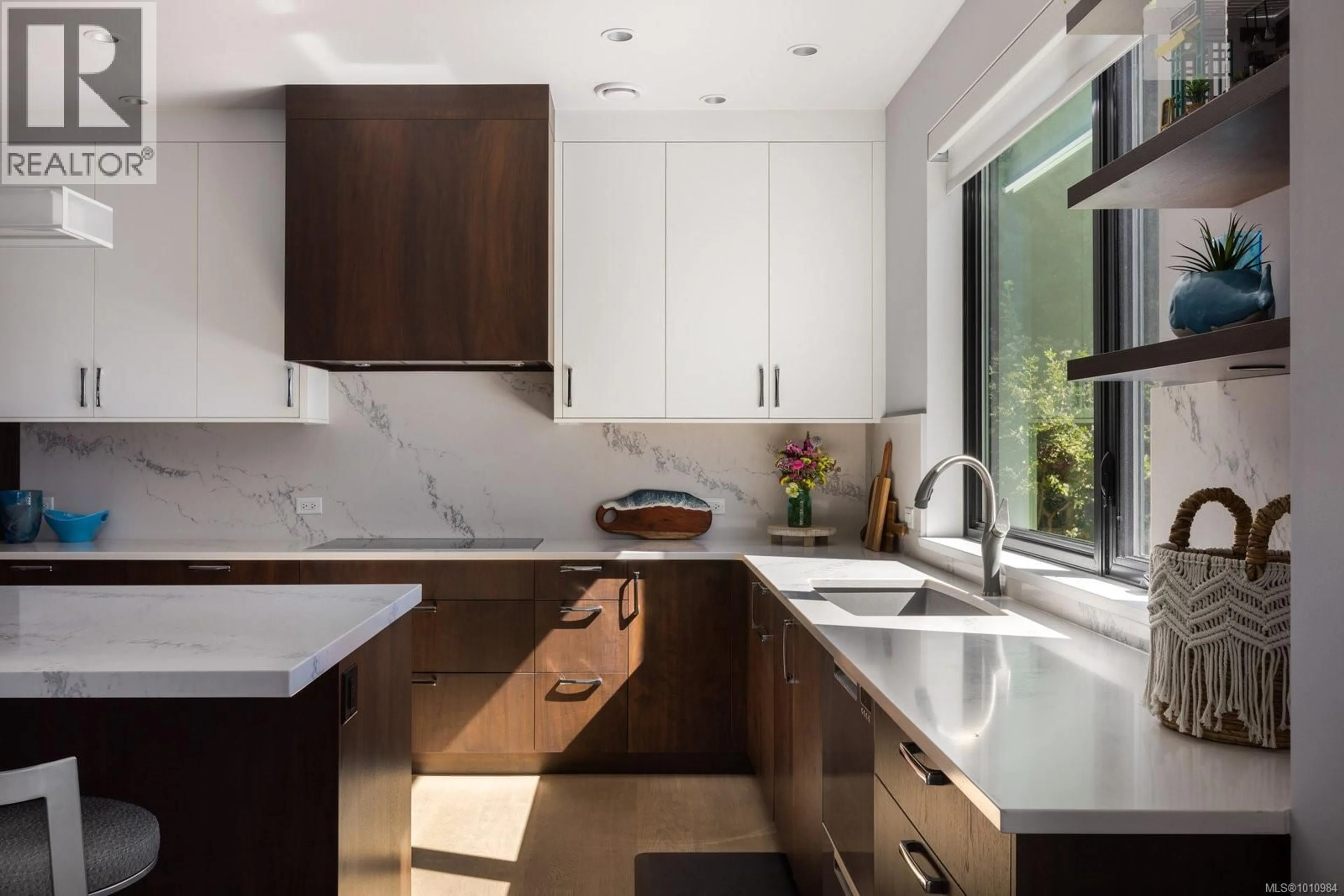 Contemporary kitchen, ceramic/tile floor for 4673 BOULDERWOOD DRIVE, Saanich British Columbia V8Y2P8