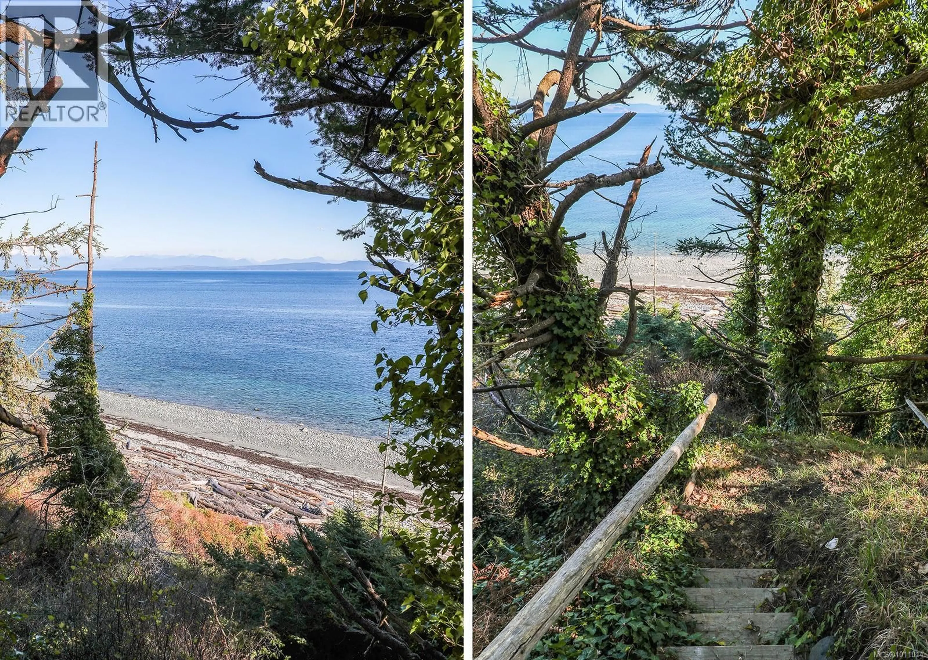 A pic from outside/outdoor area/front of a property/back of a property/a pic from drone, water/lake/river/ocean view for 1107 KYE BAY ROAD, Comox British Columbia V9M3T4