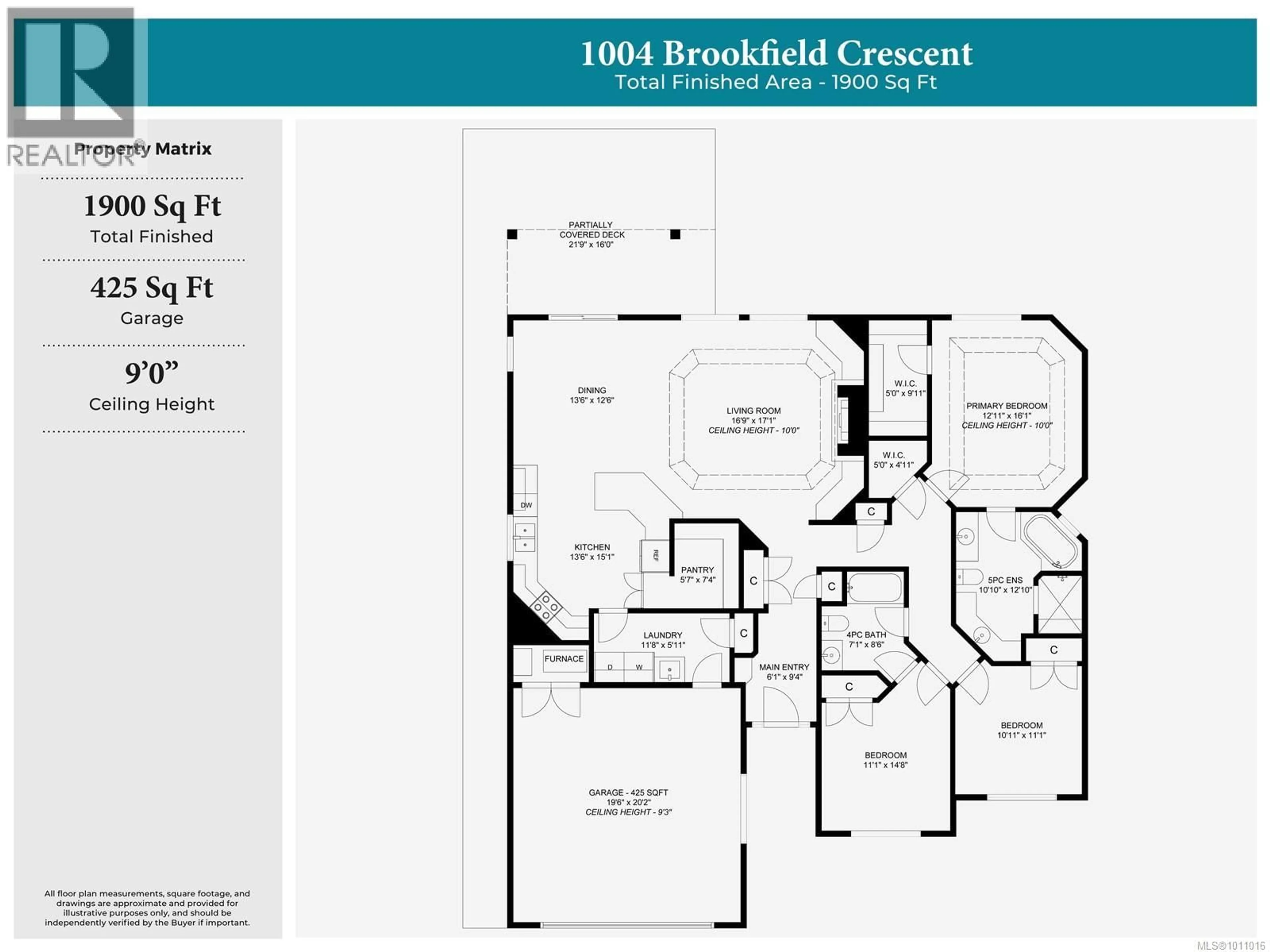 Floor plan for 1004 BROOKFIELD CRESCENT, French Creek British Columbia V9P0E3
