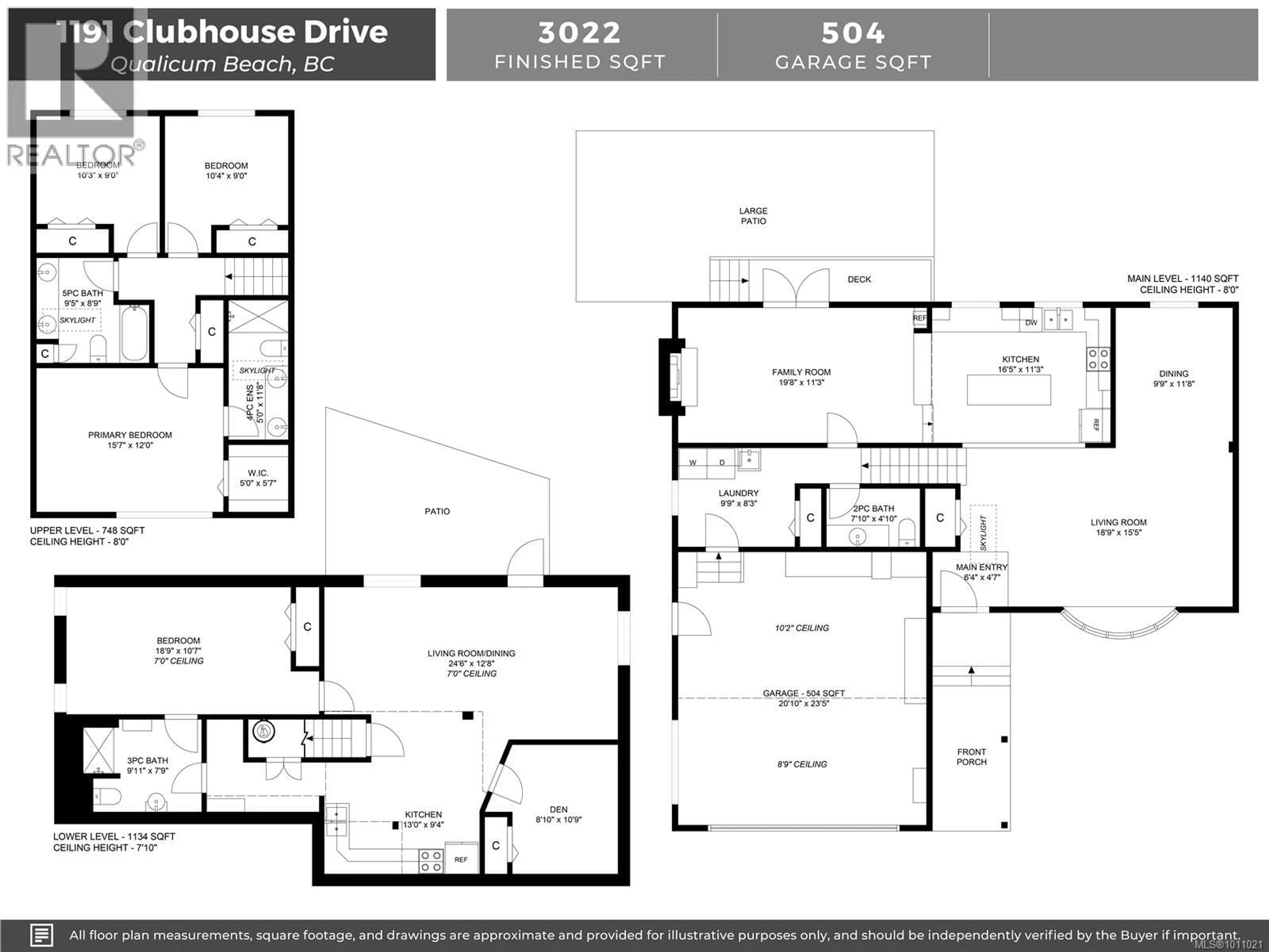Floor plan for 1191 CLUBHOUSE DRIVE, Qualicum Beach British Columbia V9K1C4