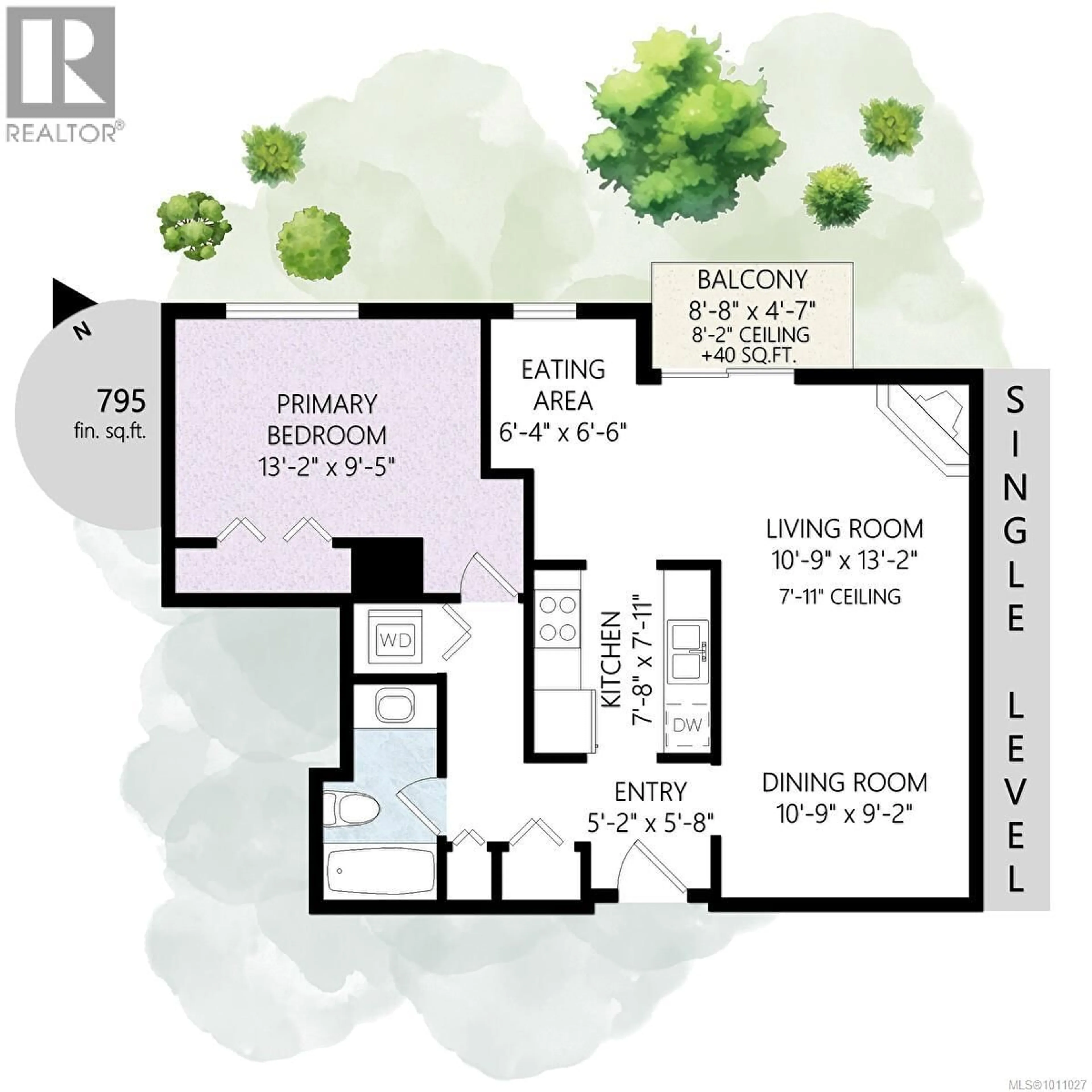 Floor plan for 201 - 7 GORGE ROAD WEST, Saanich British Columbia V9A1L9