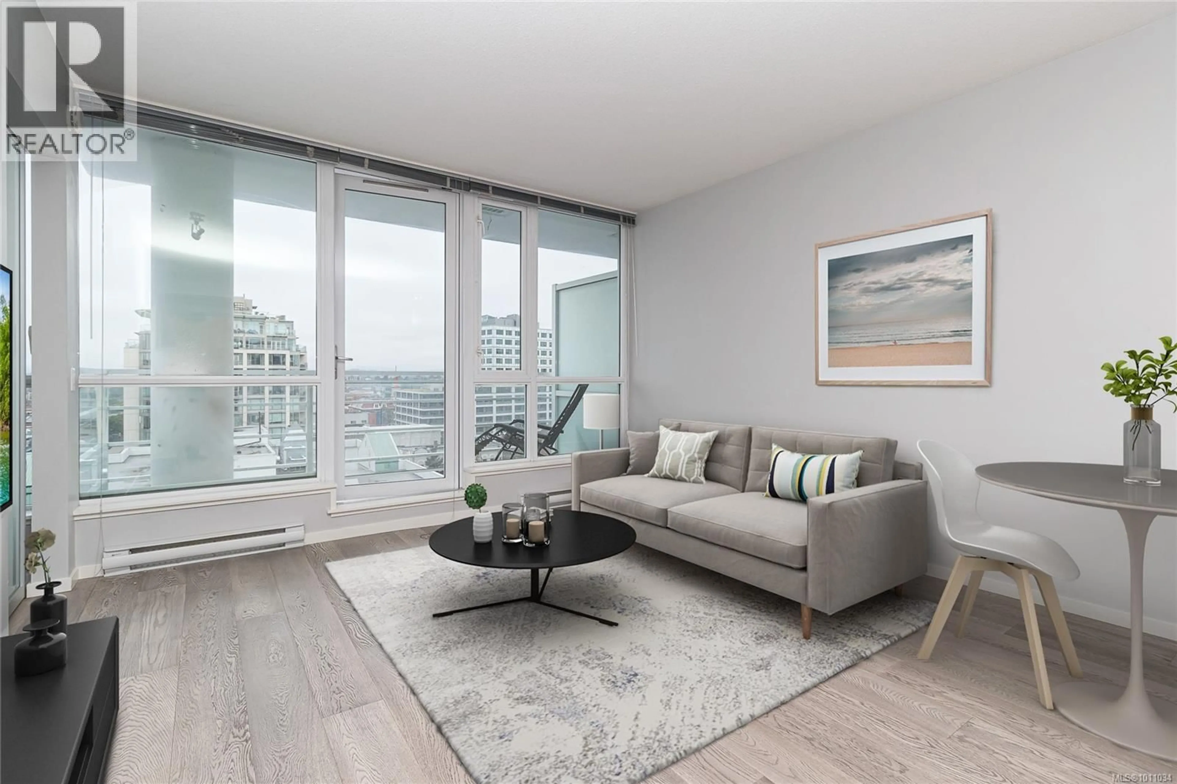 Living room with furniture, unknown for 1104 - 834 JOHNSON STREET, Victoria British Columbia V8W1N3