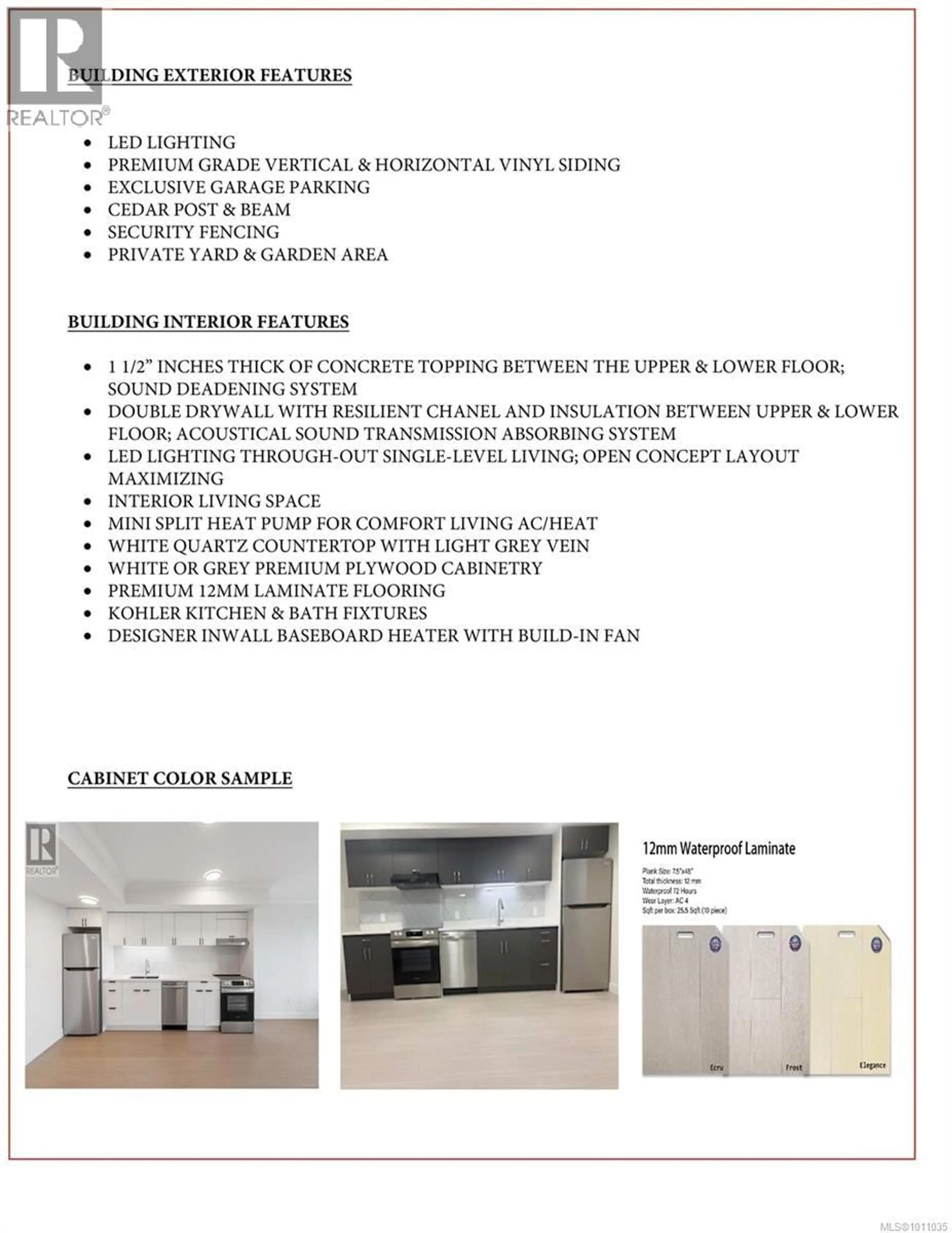 Standard kitchen, wood/laminate floor for SL1 - 2190 JINGLE POT ROAD, Nanaimo British Columbia V9R6J2