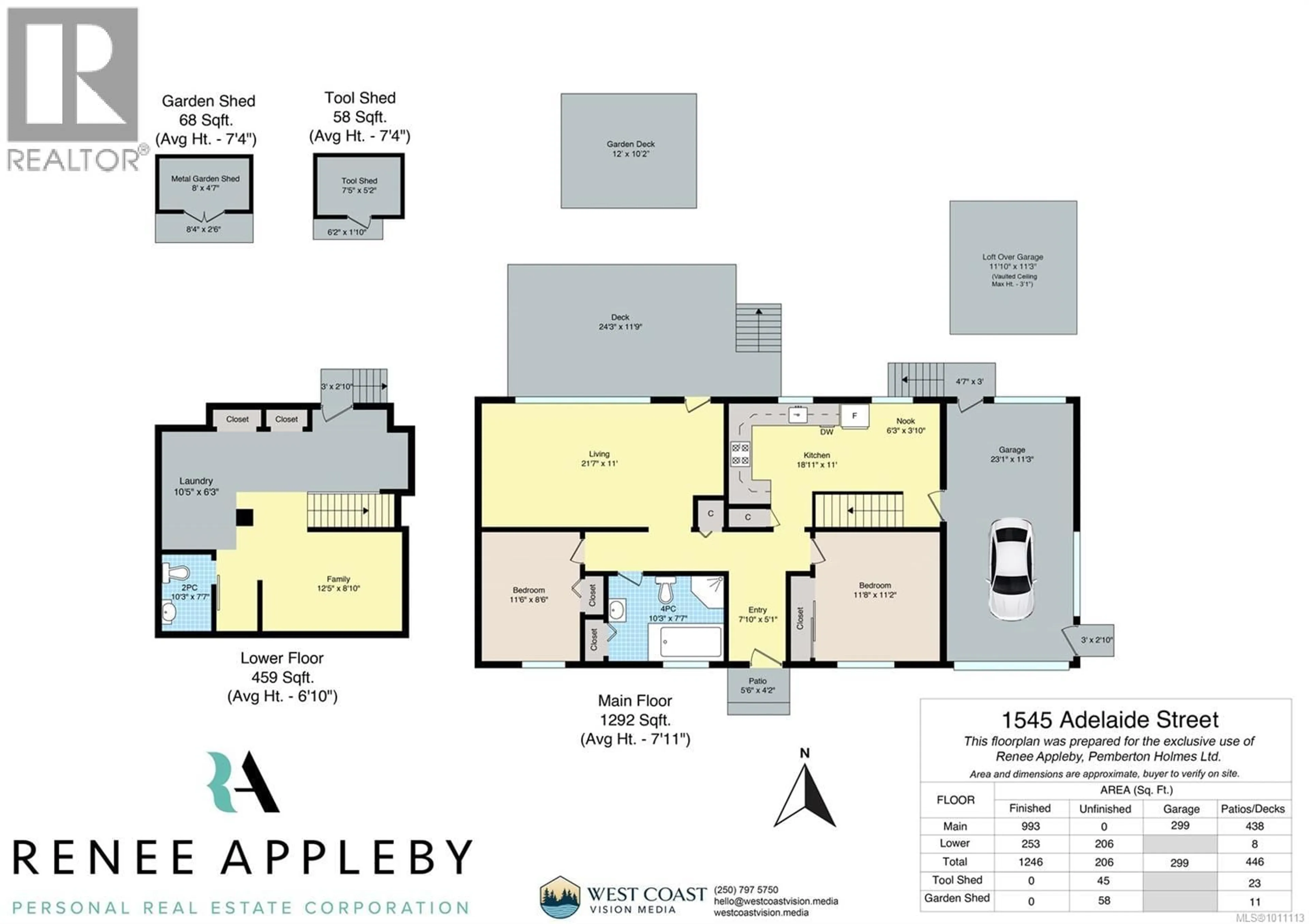 Floor plan for 1545 ADELAIDE STREET, Crofton British Columbia V0R1R0