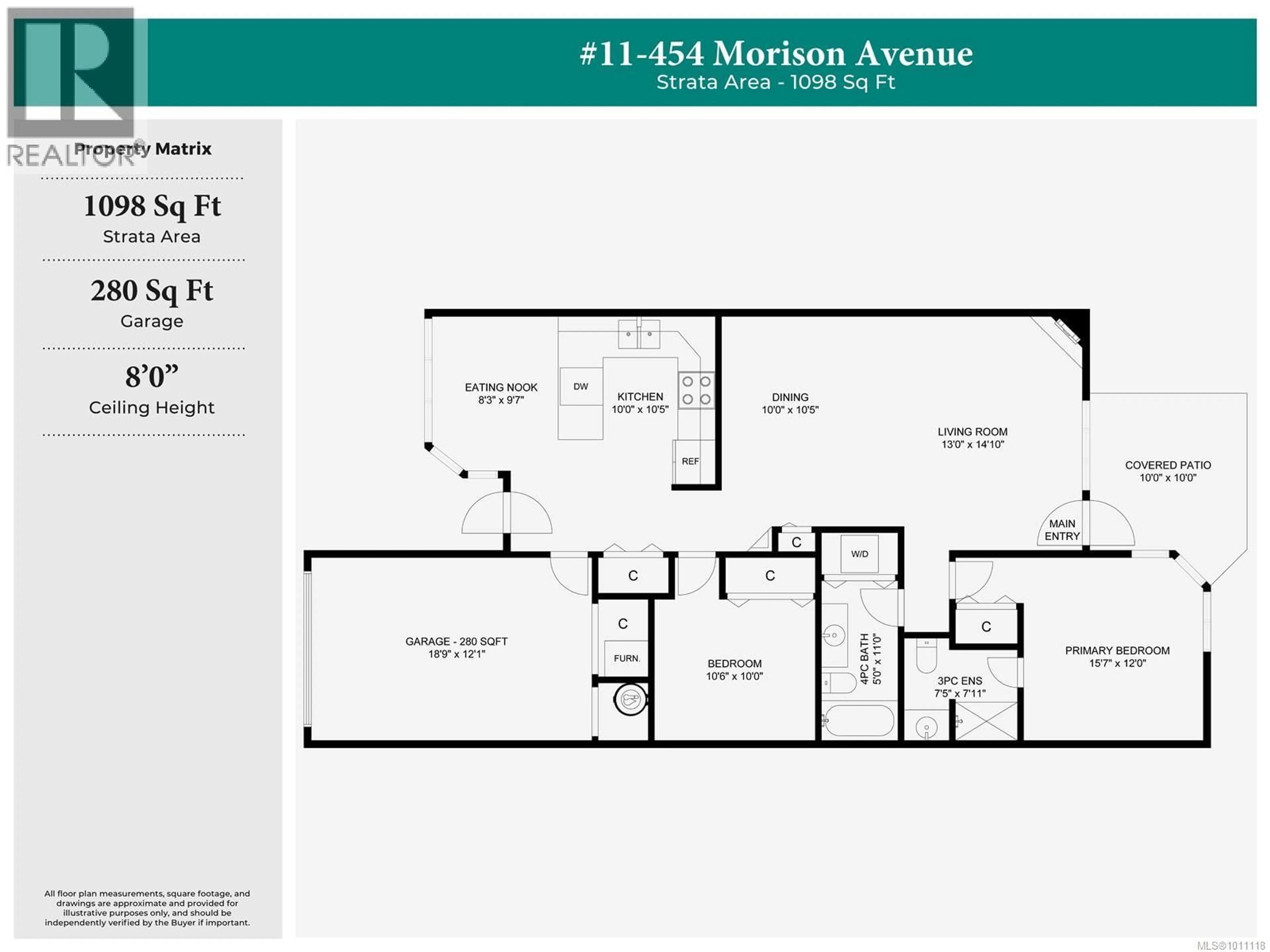 Floor plan for 11 - 454 MORISON AVENUE, Parksville British Columbia V9P2M6