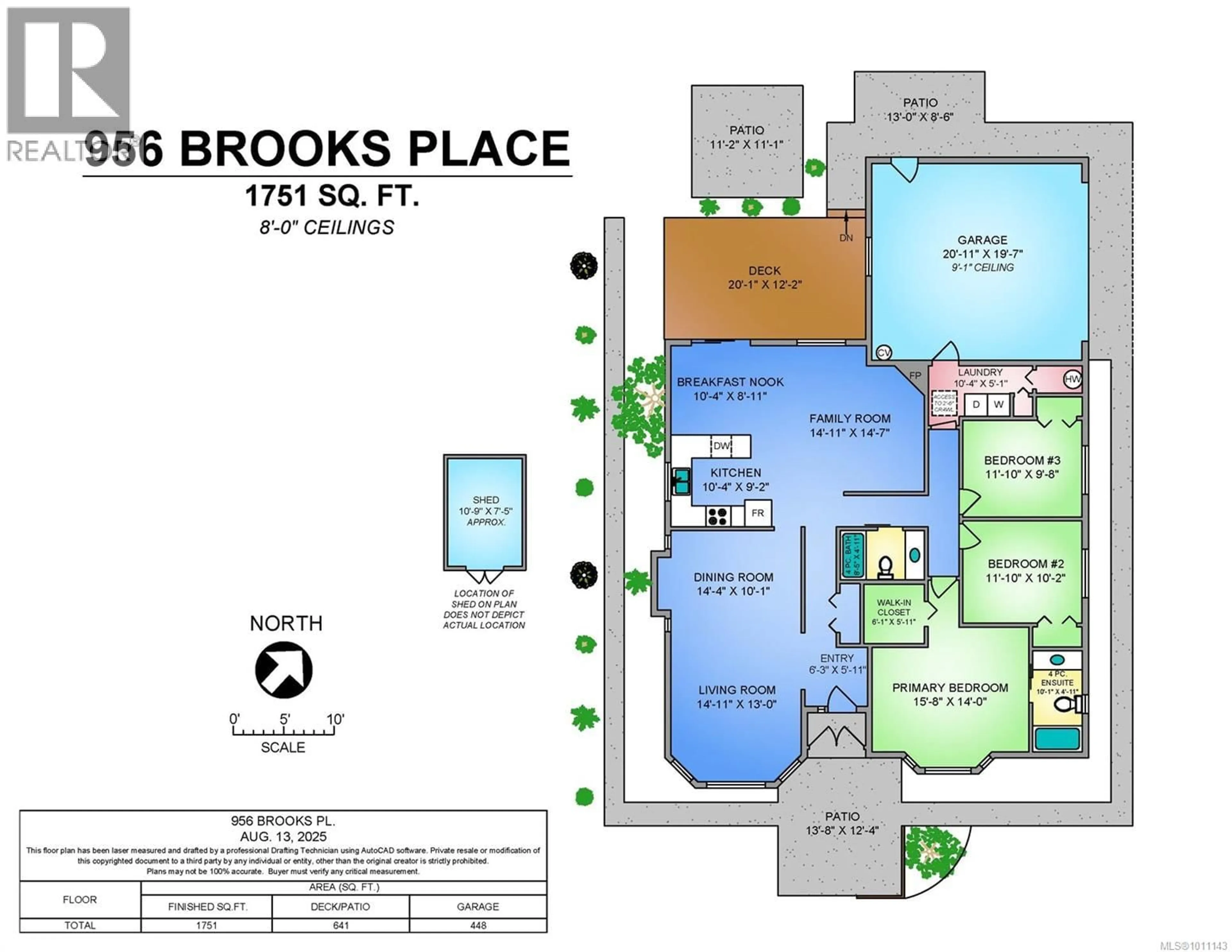 Floor plan for 956 BROOKS PLACE, Courtenay British Columbia V9N9E3