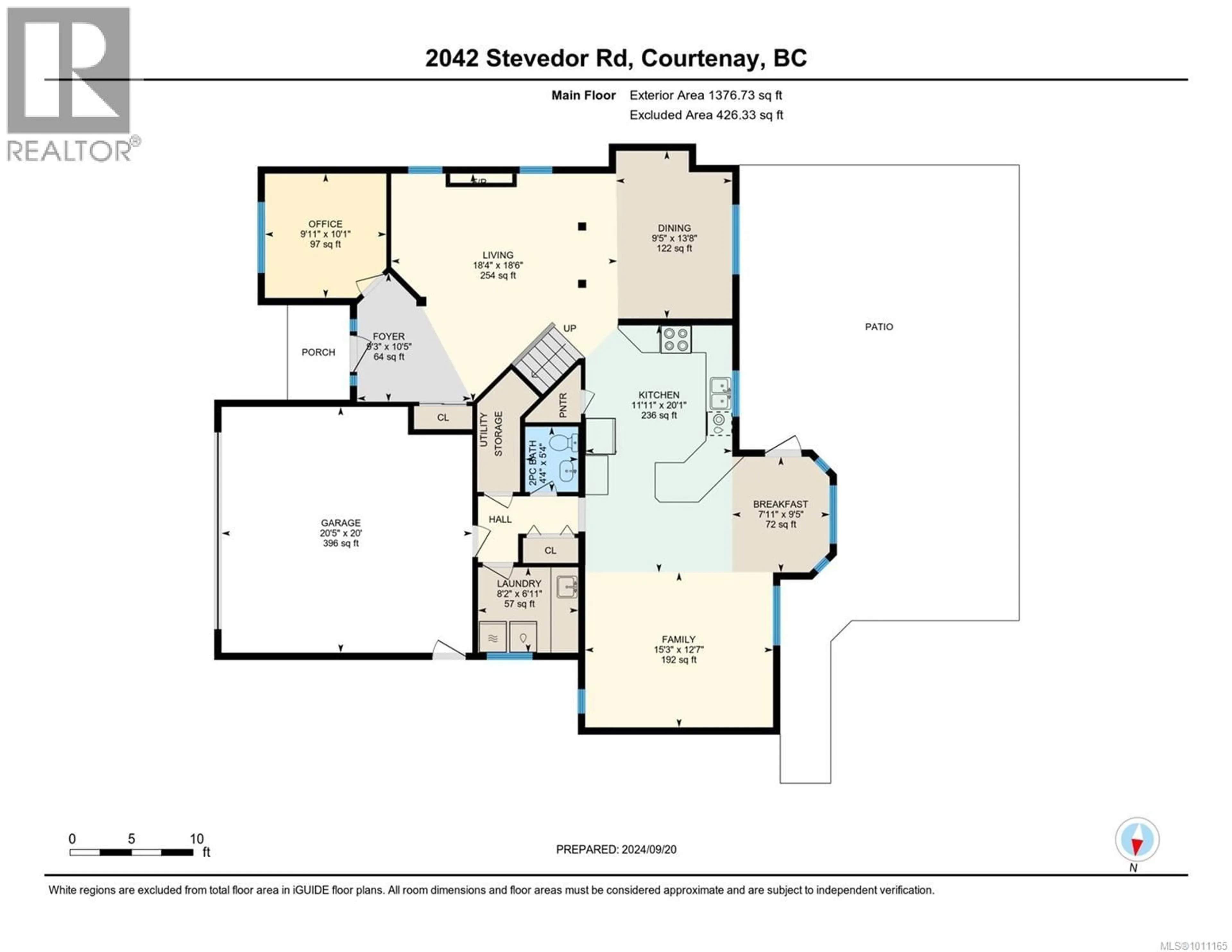 Floor plan for 2042 STEVEDOR ROAD, Courtenay British Columbia V9J1Y4
