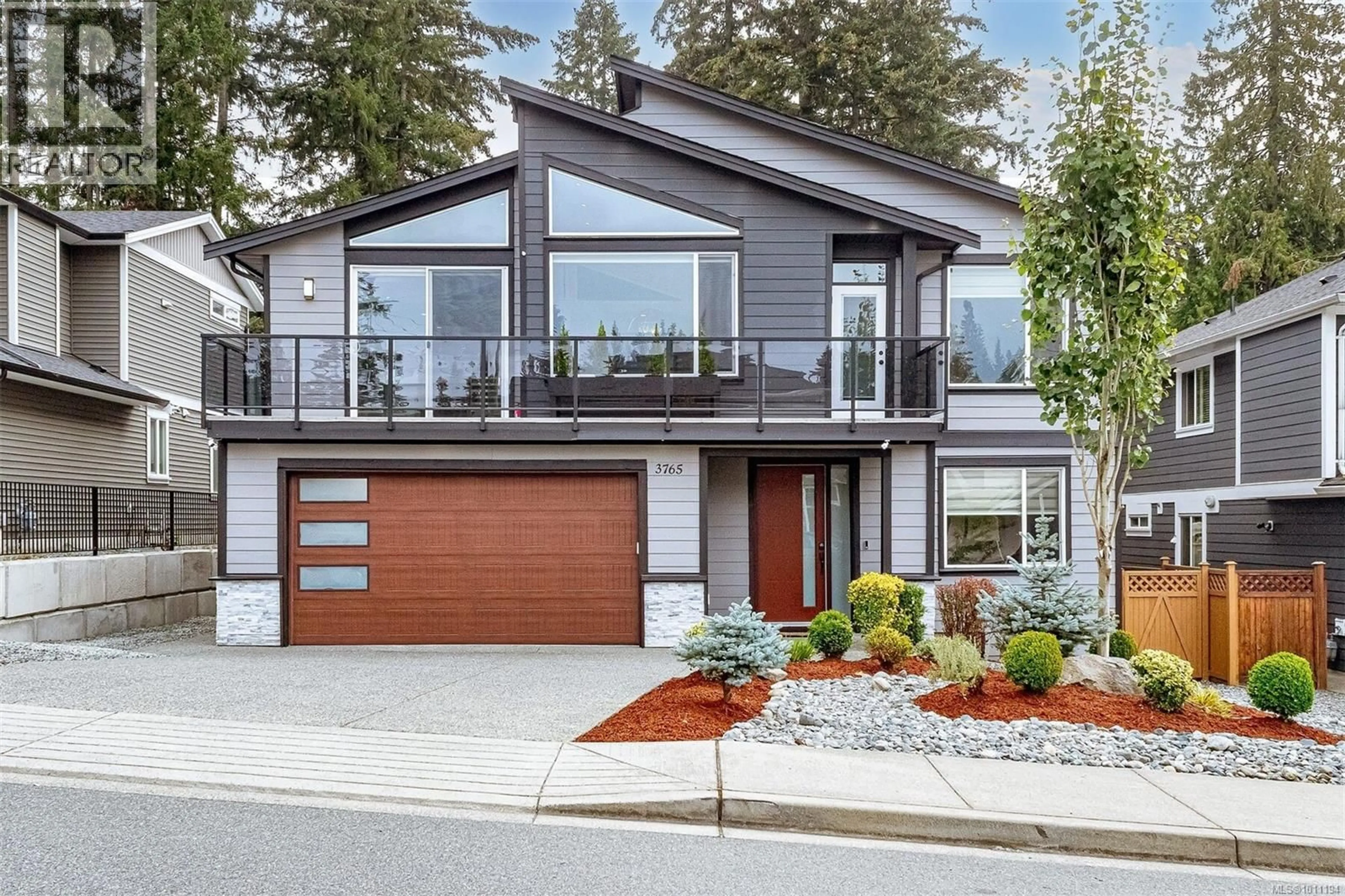 Home with brick exterior material, street for 3765 MARJORIE WAY, Nanaimo British Columbia V9T0K3