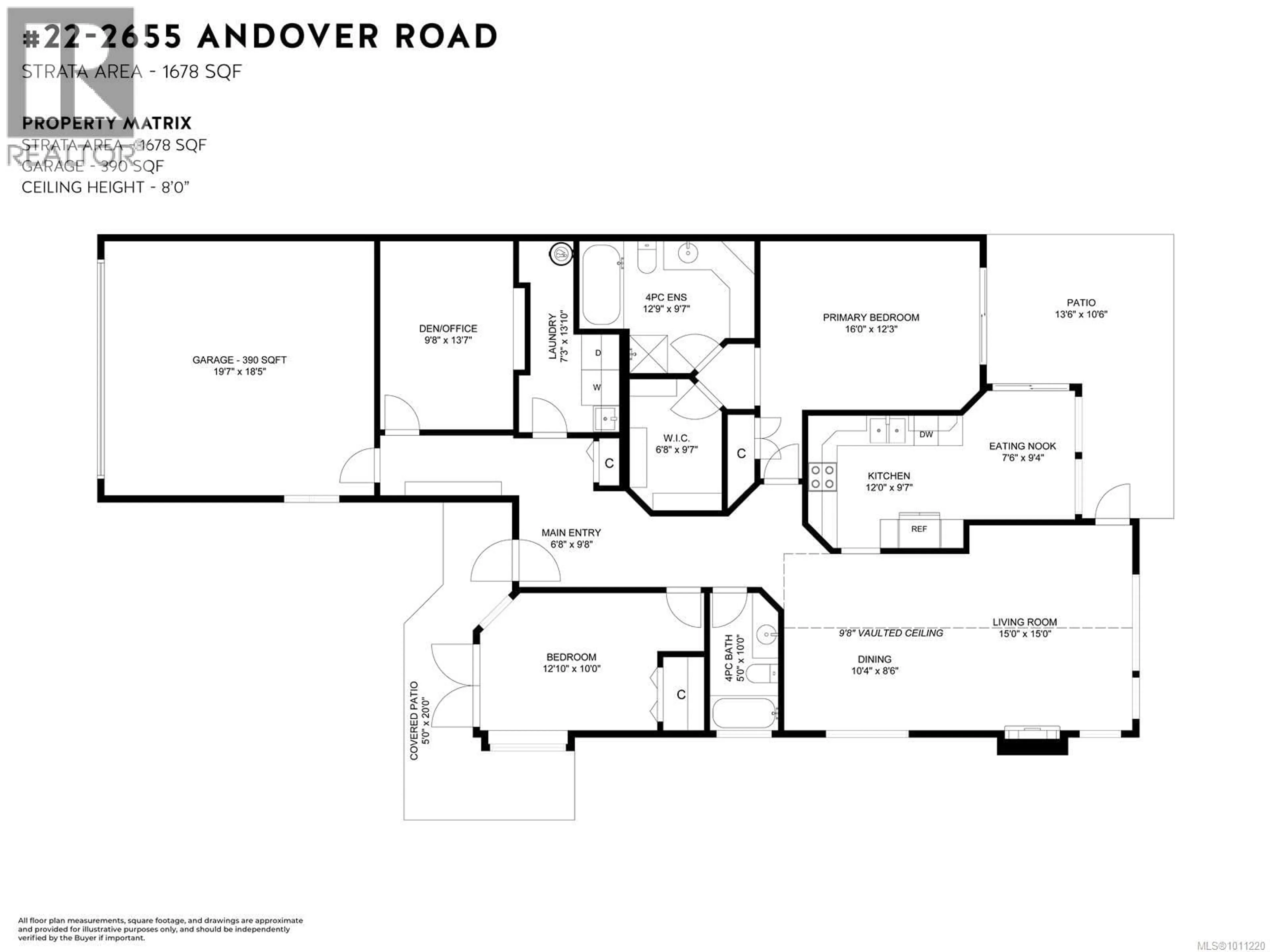 Floor plan for 22 - 2655 ANDOVER ROAD, Nanoose Bay British Columbia V9P9J5