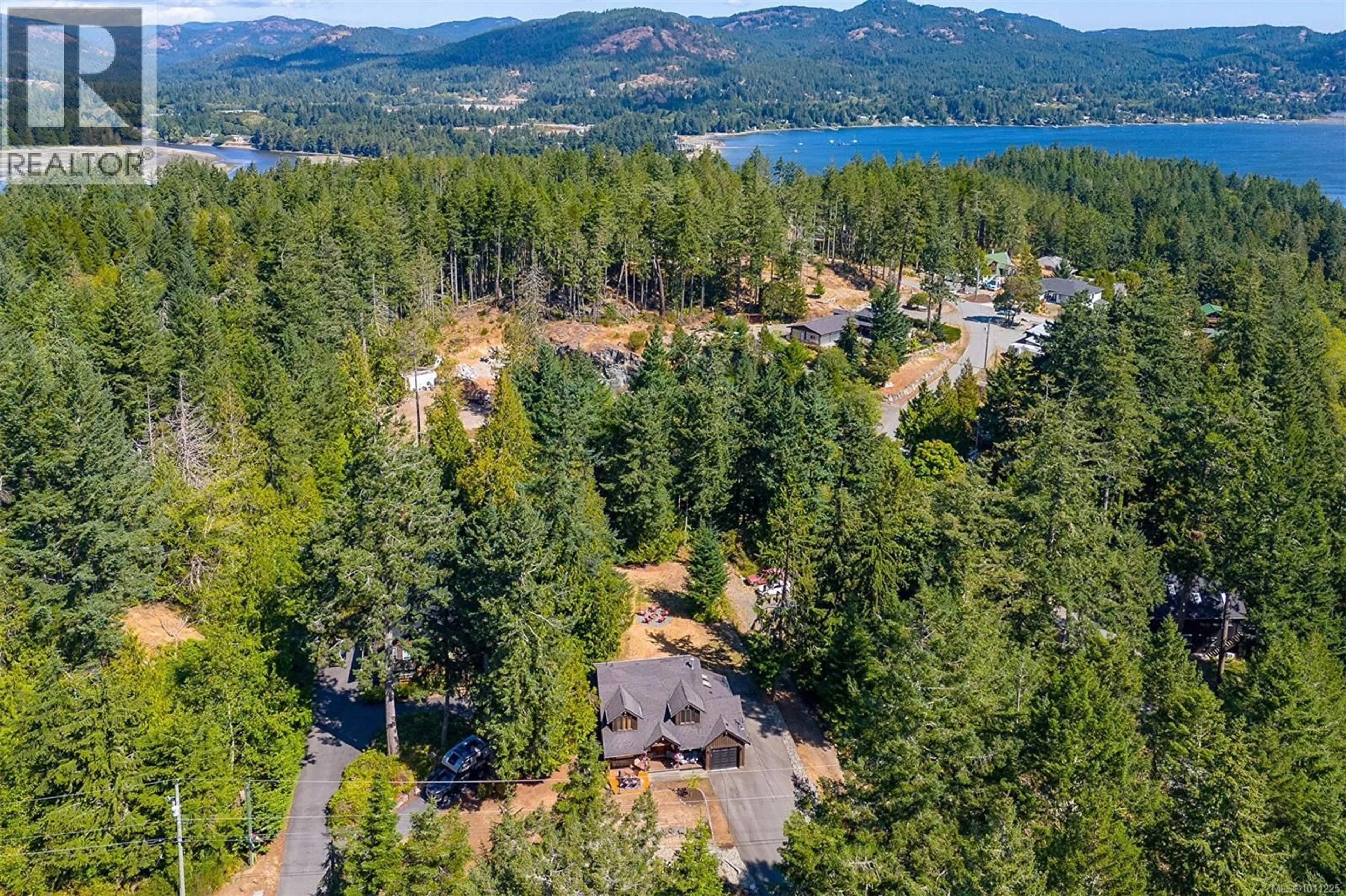 A pic from outside/outdoor area/front of a property/back of a property/a pic from drone, water/lake/river/ocean view for 1633 COLE ROAD, Sooke British Columbia V9Z1A9