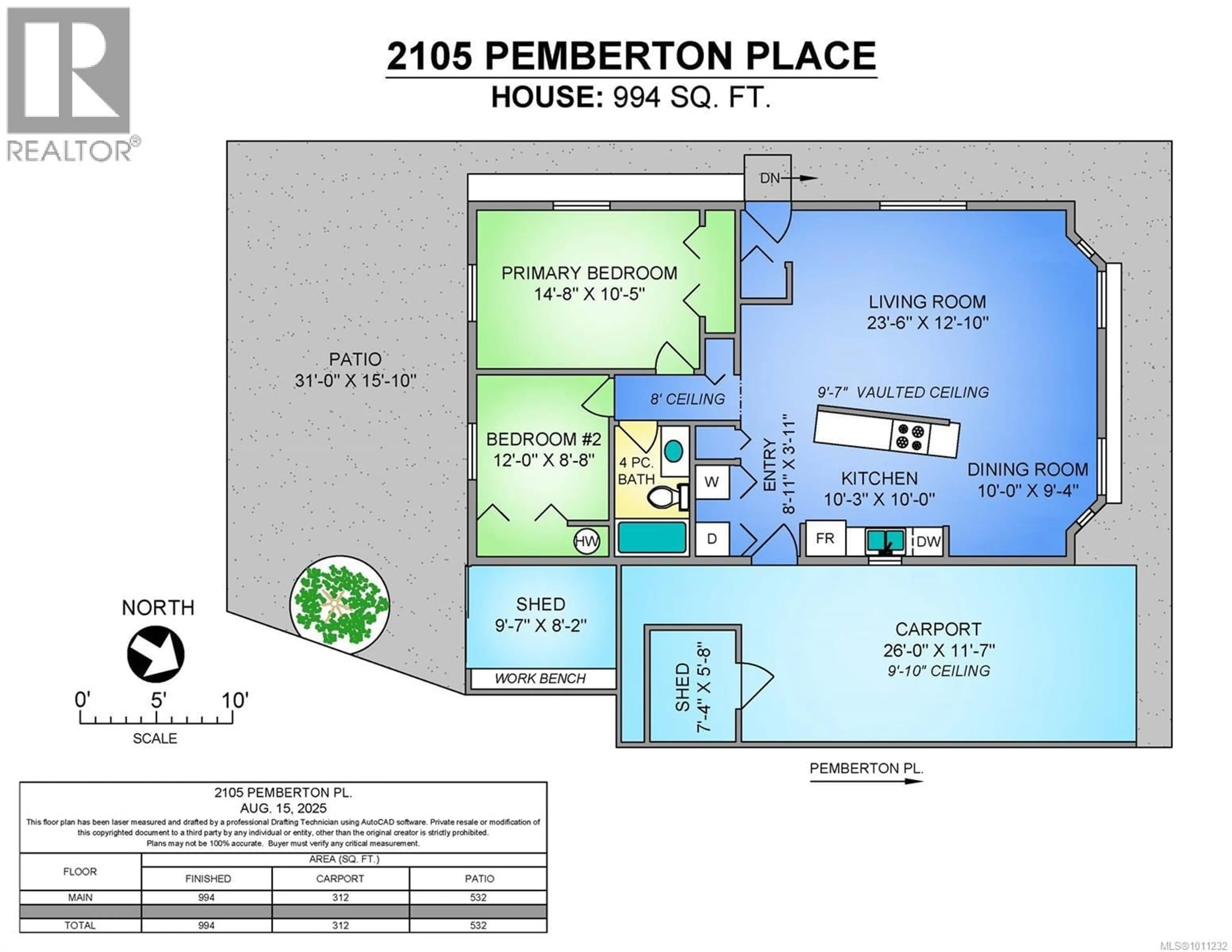 Floor plan for 2105 PEMBERTON PLACE, Comox British Columbia V9M3P8