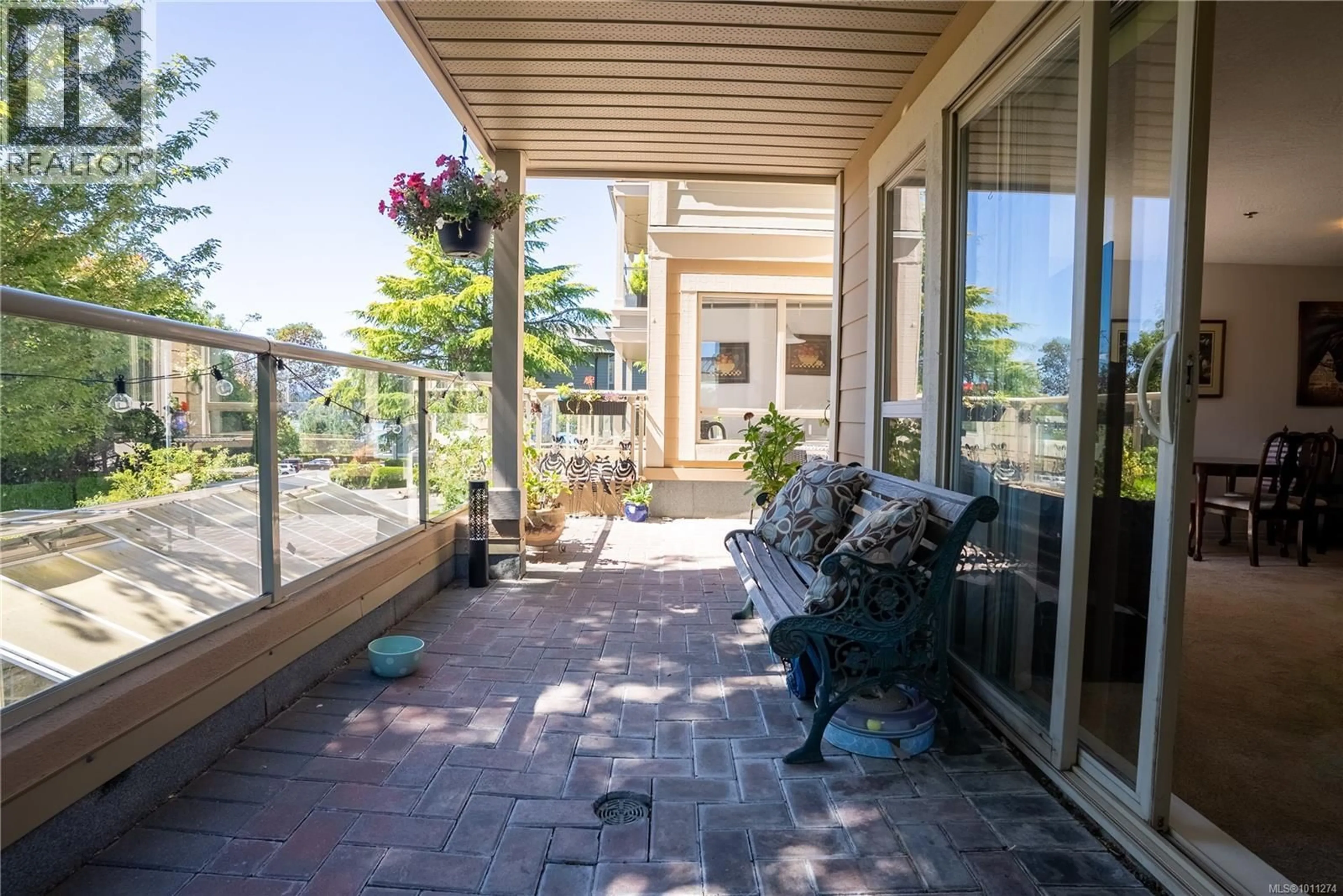 Patio, water/lake/river/ocean view for 110 - 121 ALDERSMITH PLACE, View Royal British Columbia V9A7M7