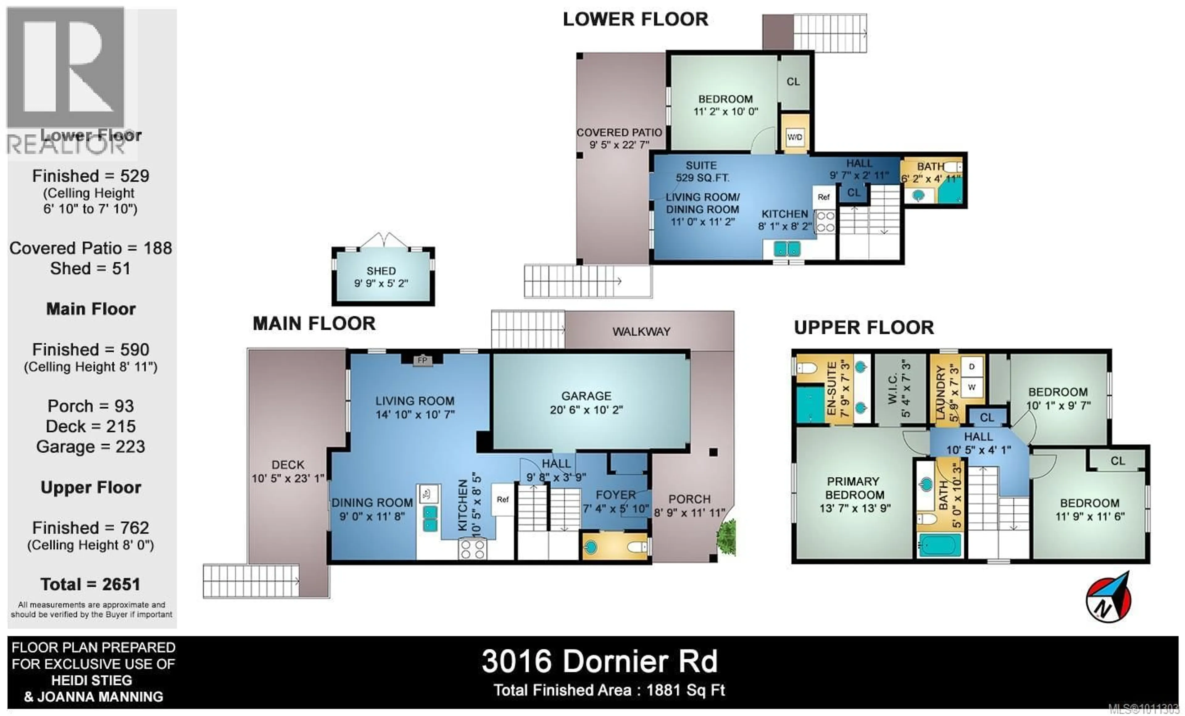 Floor plan for 3016 DORNIER ROAD, Langford British Columbia V9B0N1