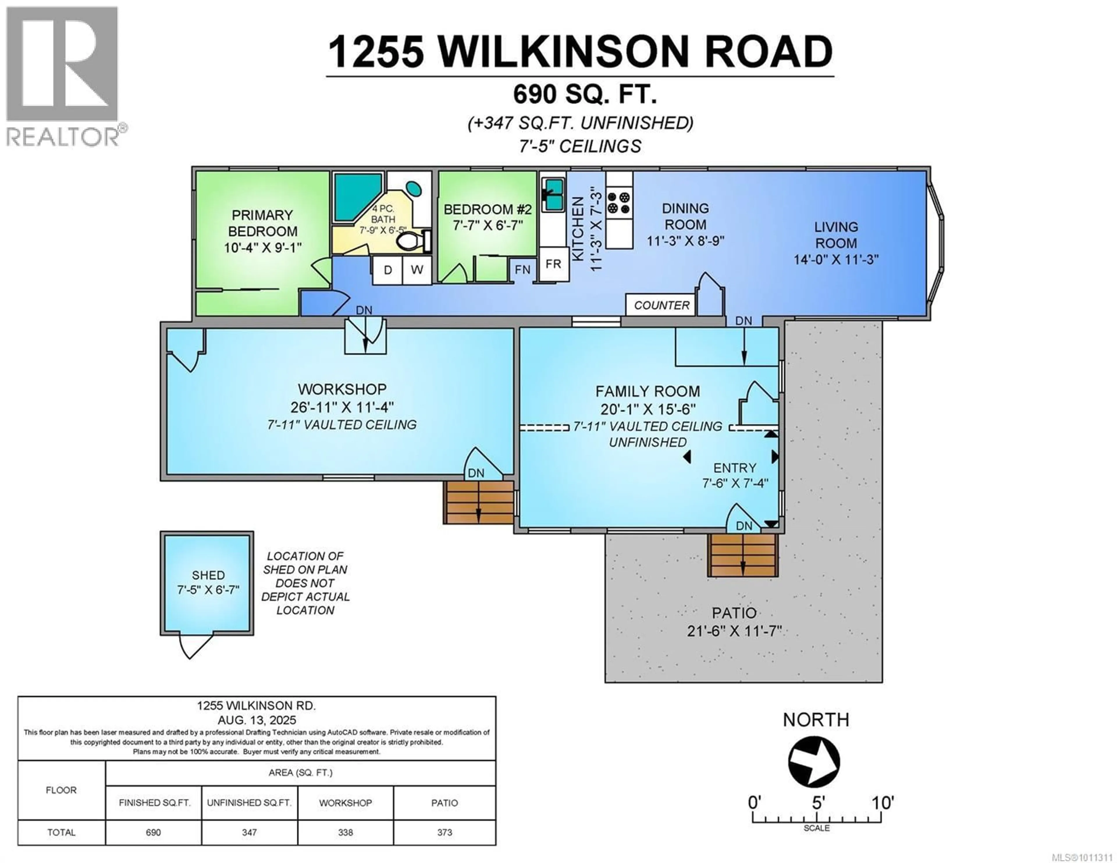 Floor plan for 1255 WILKINSON ROAD, Comox British Columbia V9M4B8