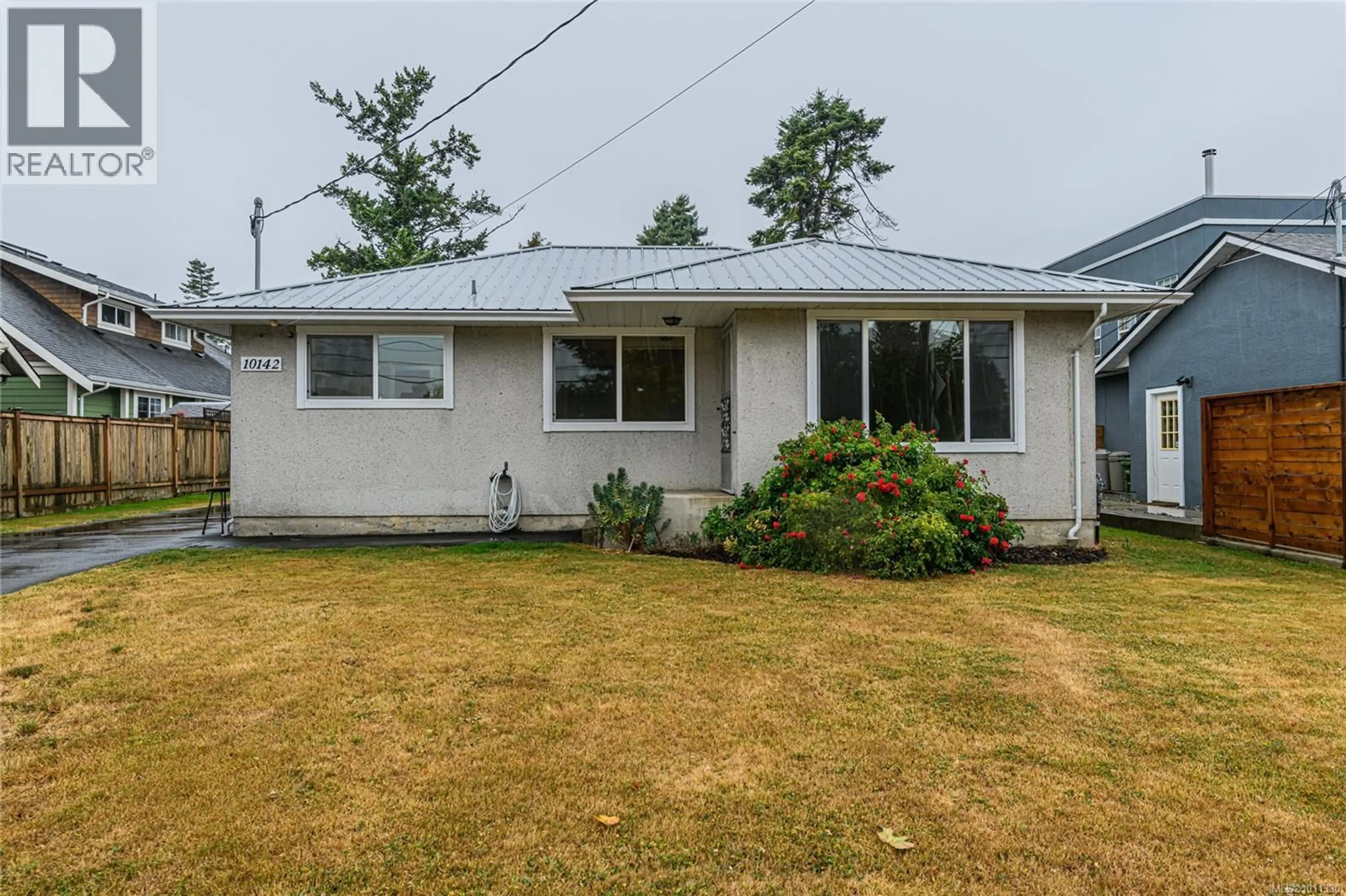 Home with vinyl exterior material, street for 10142 RESTHAVEN DRIVE, Sidney British Columbia V8L3G7