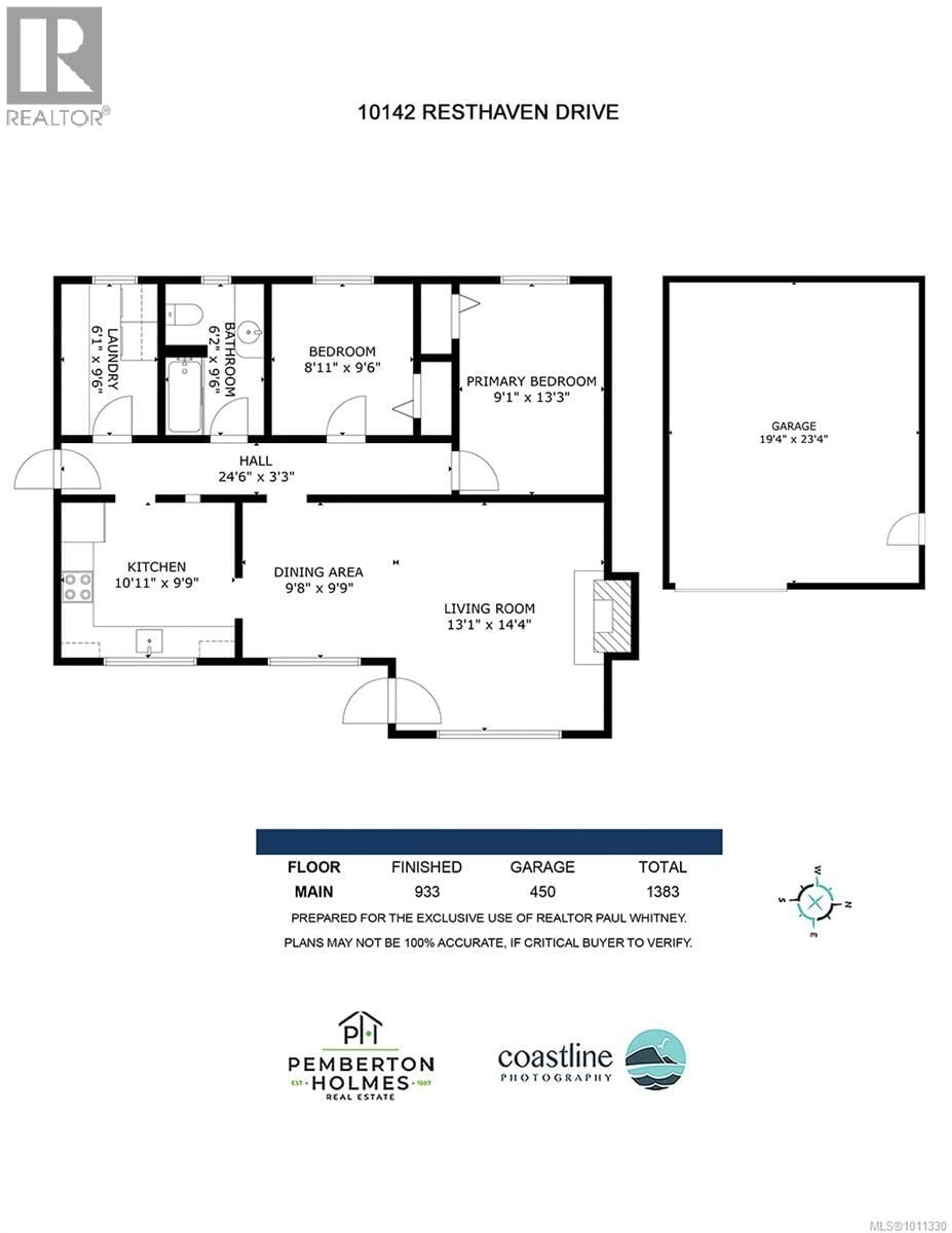 Floor plan for 10142 RESTHAVEN DRIVE, Sidney British Columbia V8L3G7