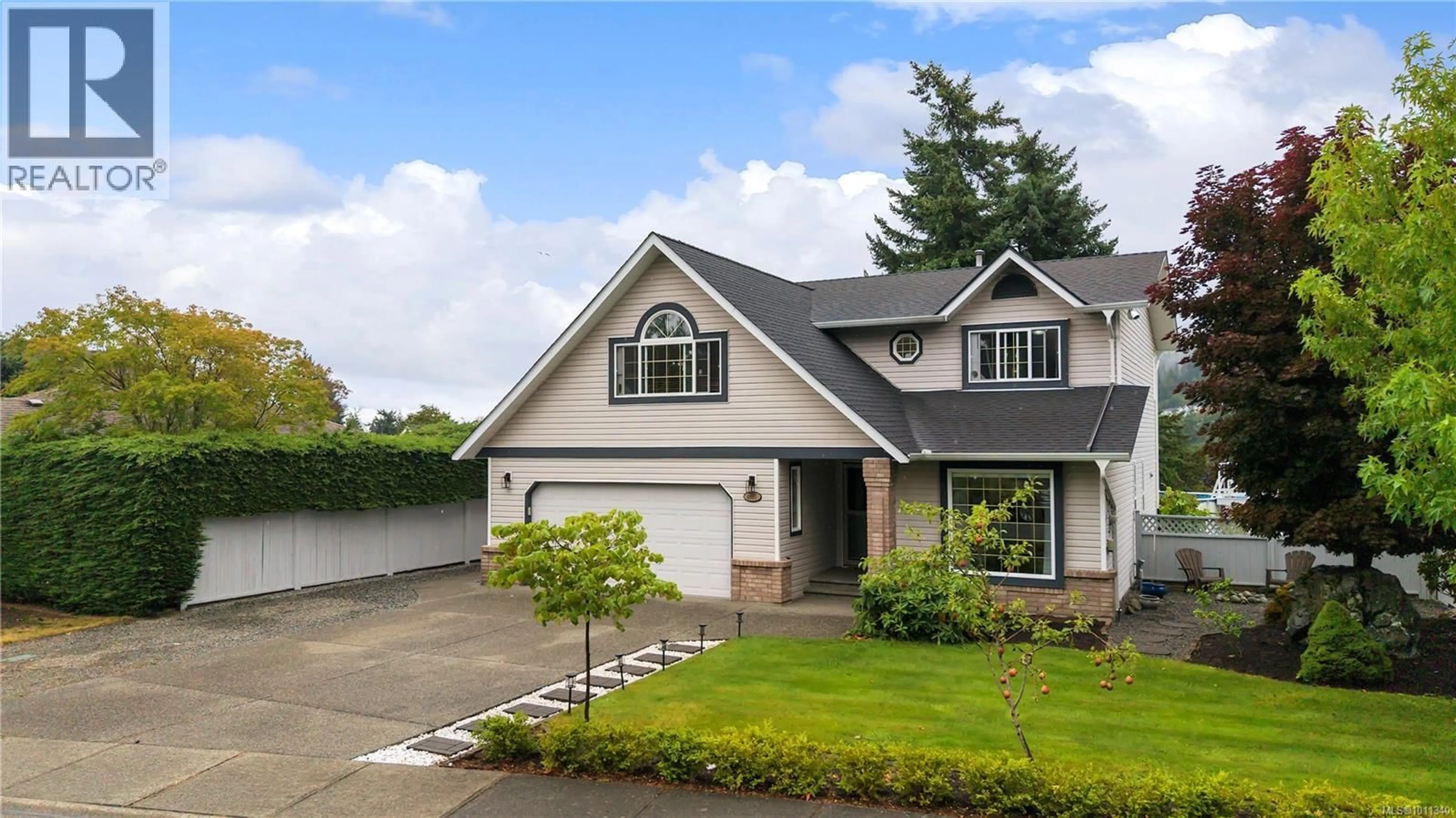 Home with vinyl exterior material, street for 4907 DENFORD PLACE, Nanaimo British Columbia V9V1R3