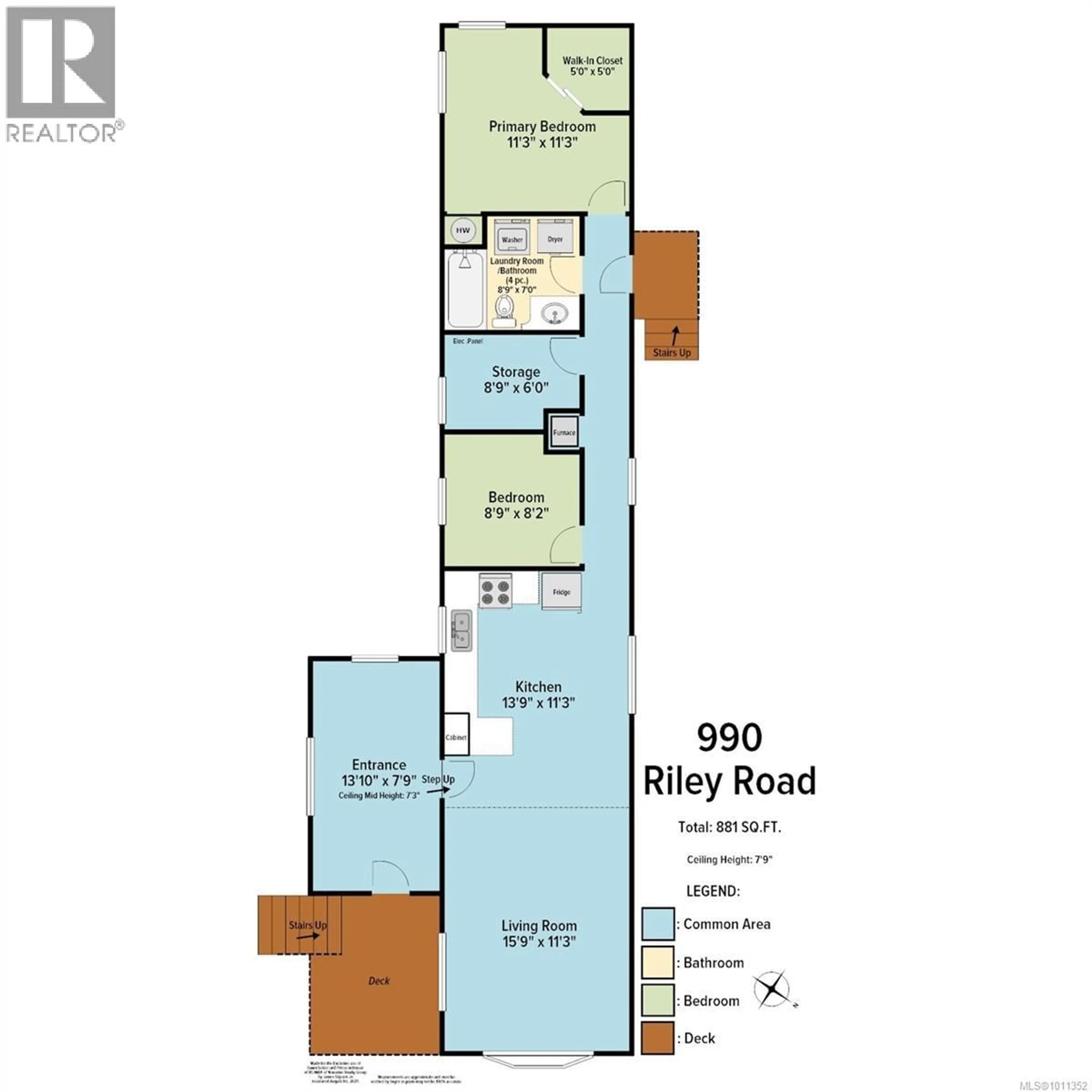 Floor plan for 990 RILEY ROAD, Parksville British Columbia V9P2B4