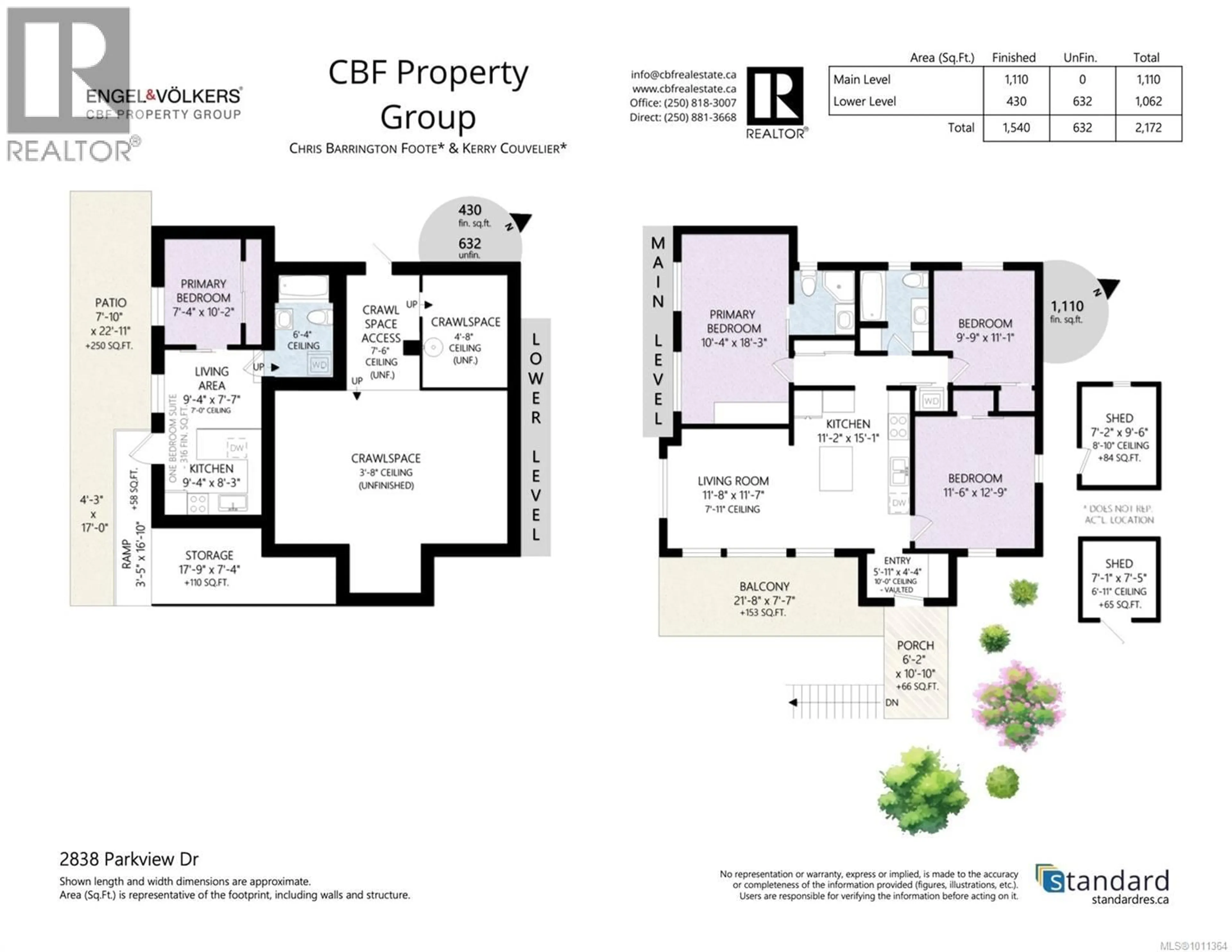 Floor plan for 2838 PARKVIEW DRIVE, Saanich British Columbia V9A2J4