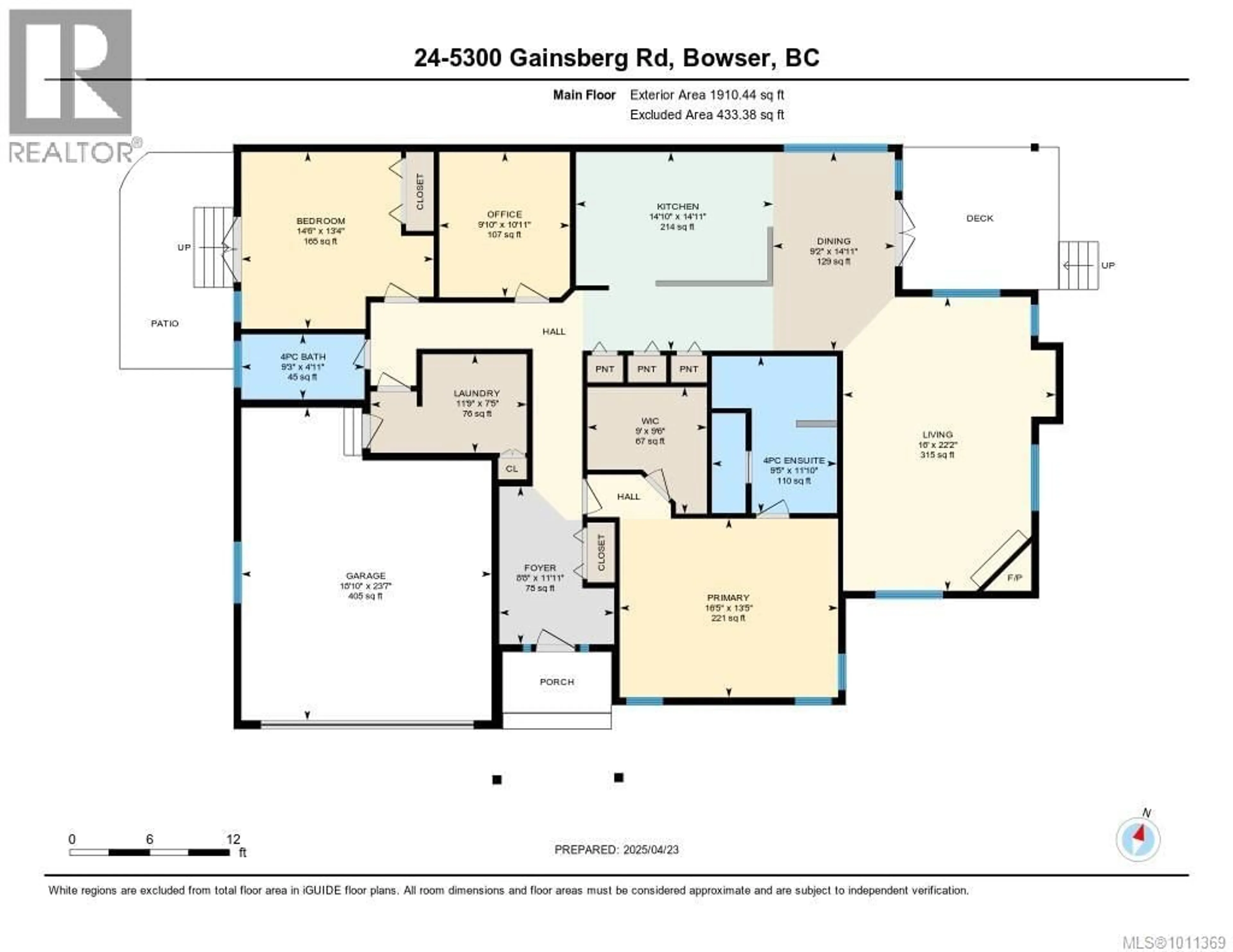 Floor plan for 24 - 5300 GAINSBERG ROAD, Bowser British Columbia V0R1G0