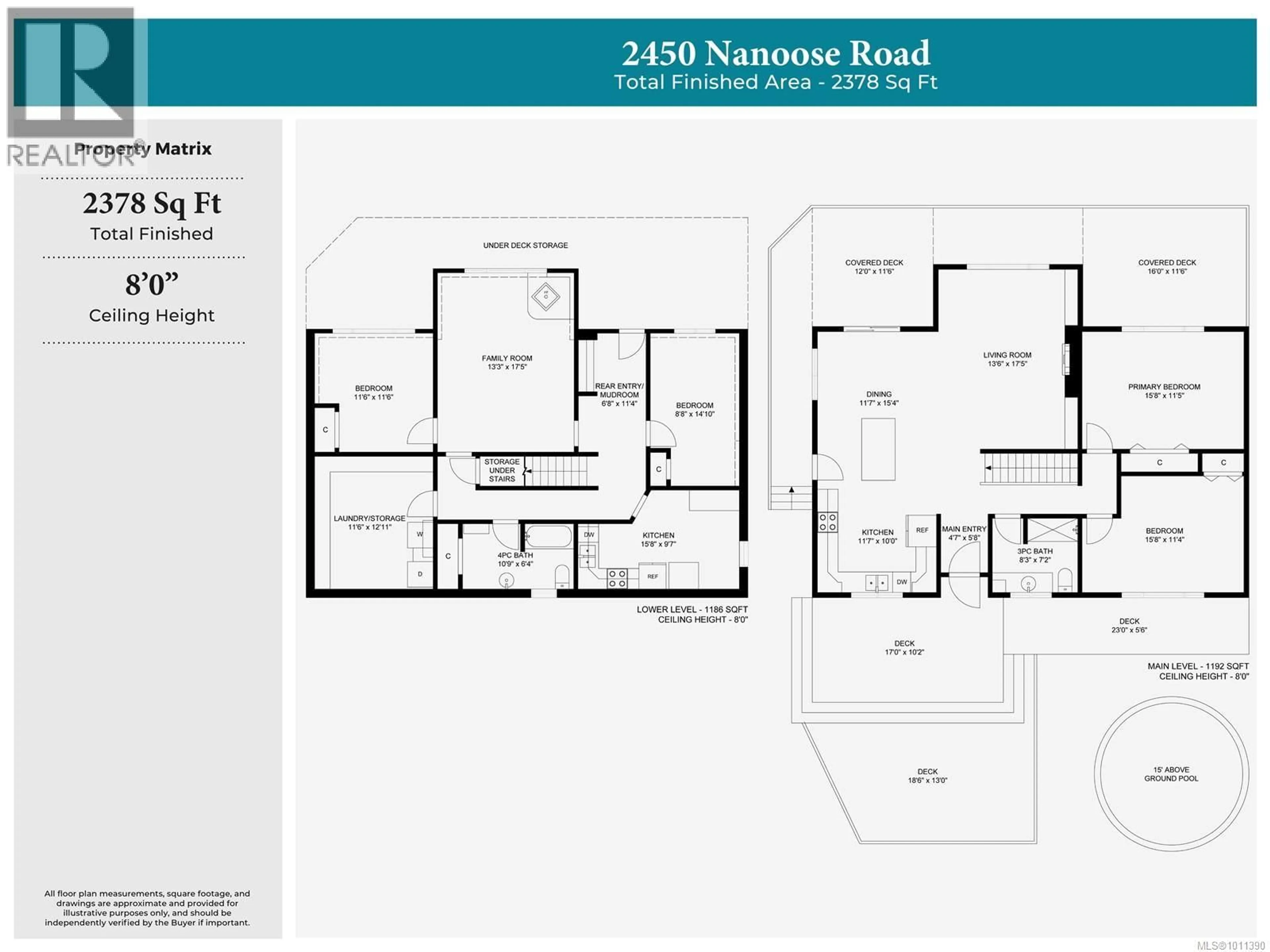 Floor plan for 2450 NANOOSE ROAD, Nanoose Bay British Columbia V9P9E6