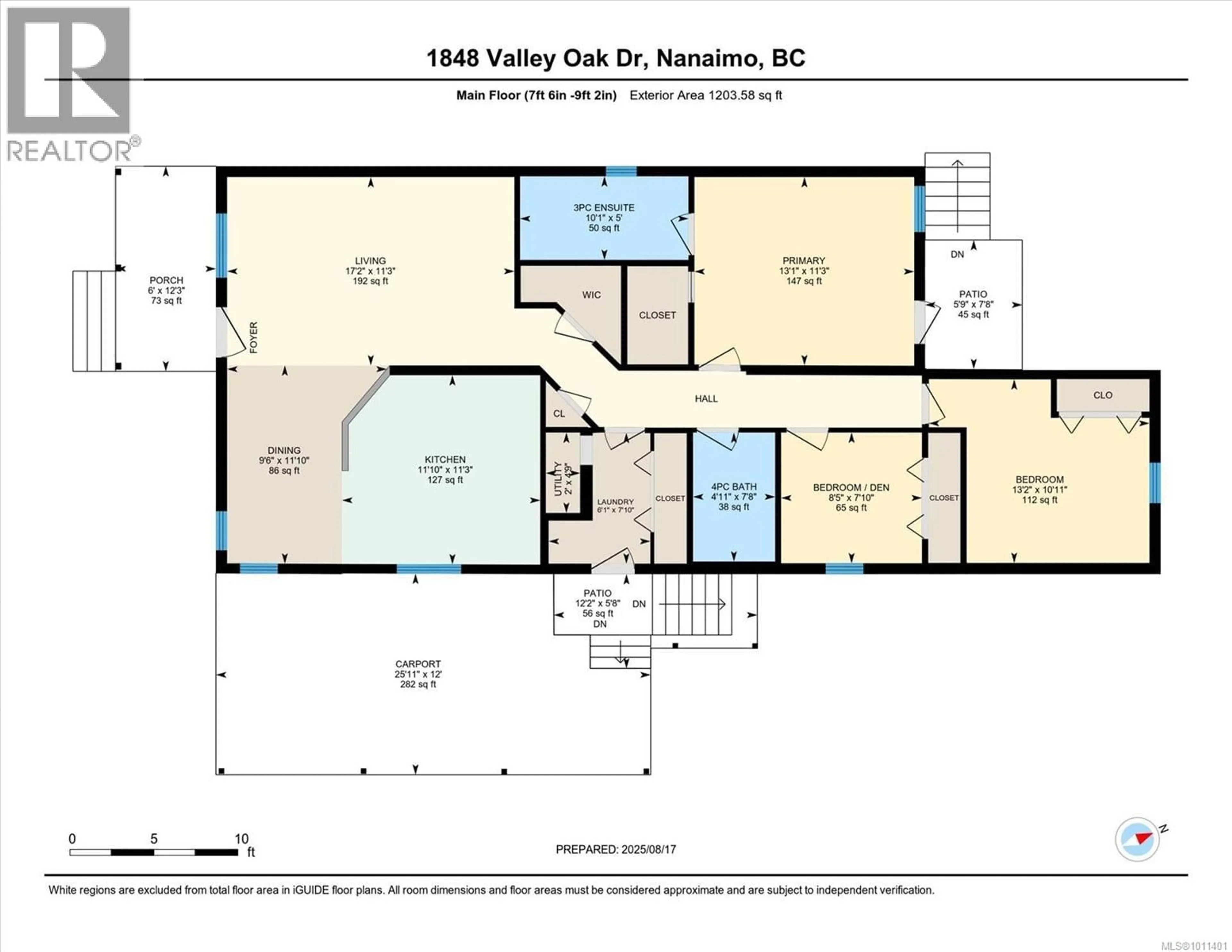 Floor plan for 1848 VALLEY OAK DRIVE, Nanaimo British Columbia V9R6N1
