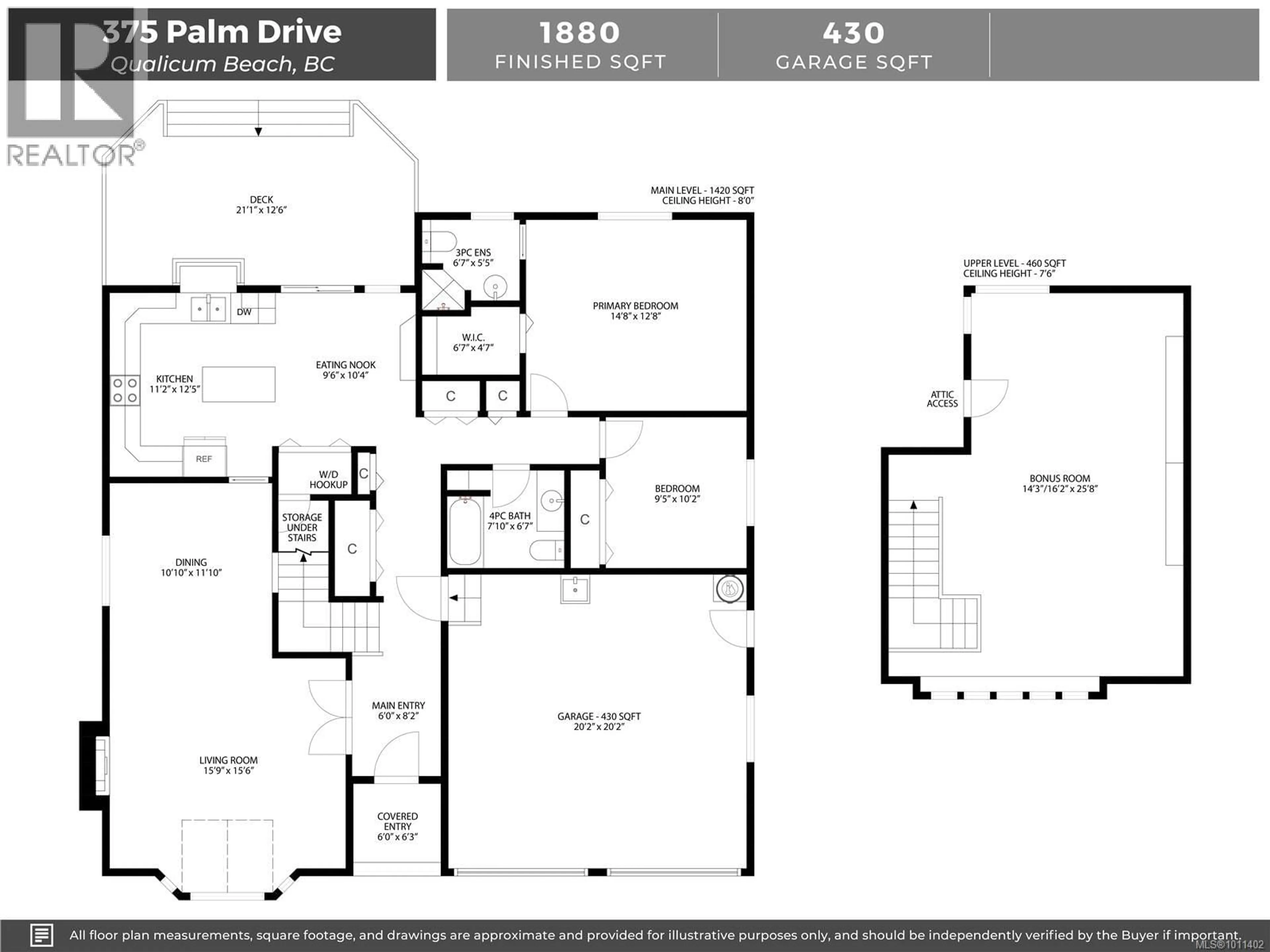 Floor plan for 375 PALM DRIVE, Qualicum Beach British Columbia V9K2H3