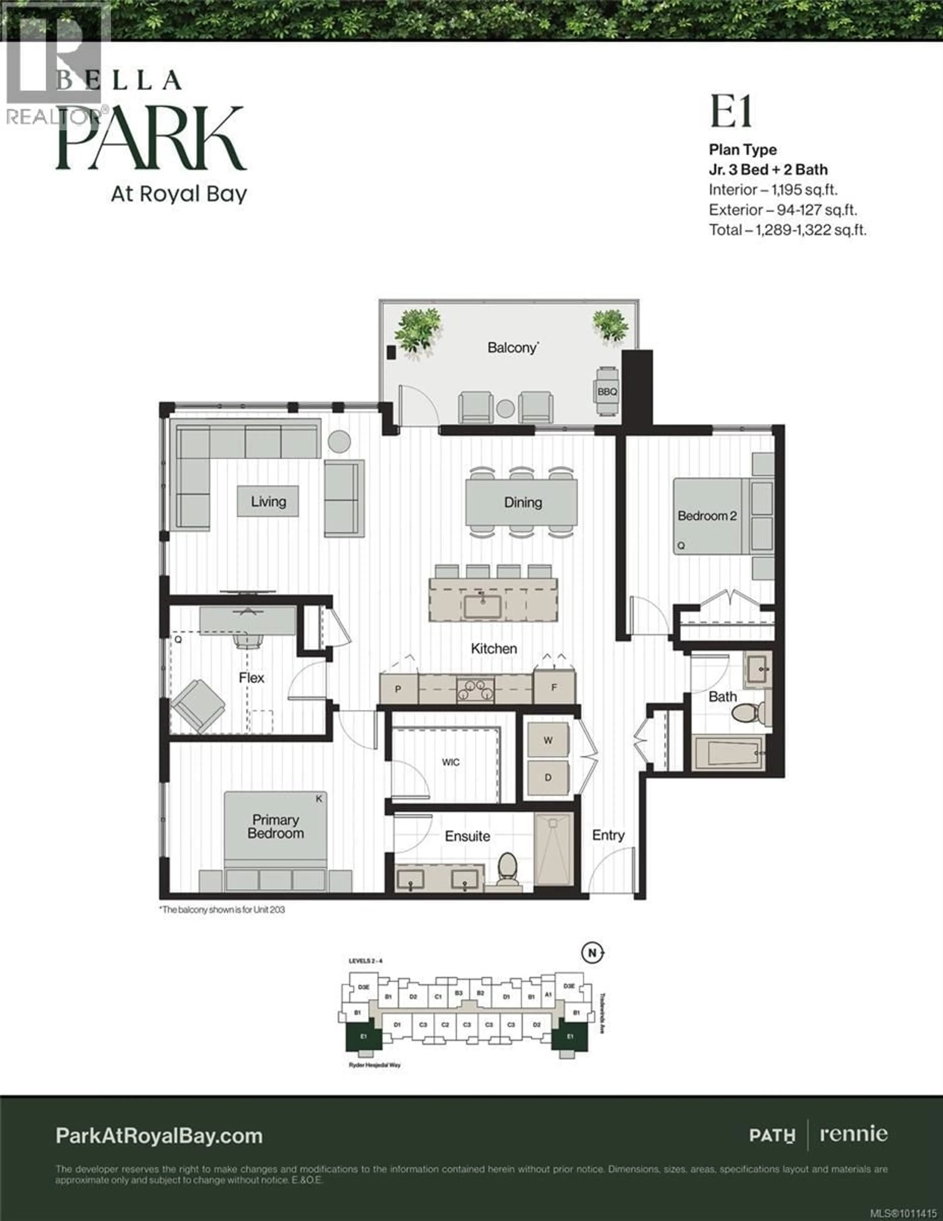 Floor plan for 203 - 3582 RYDER HESJEDAL WAY, Colwood British Columbia V9C0J6