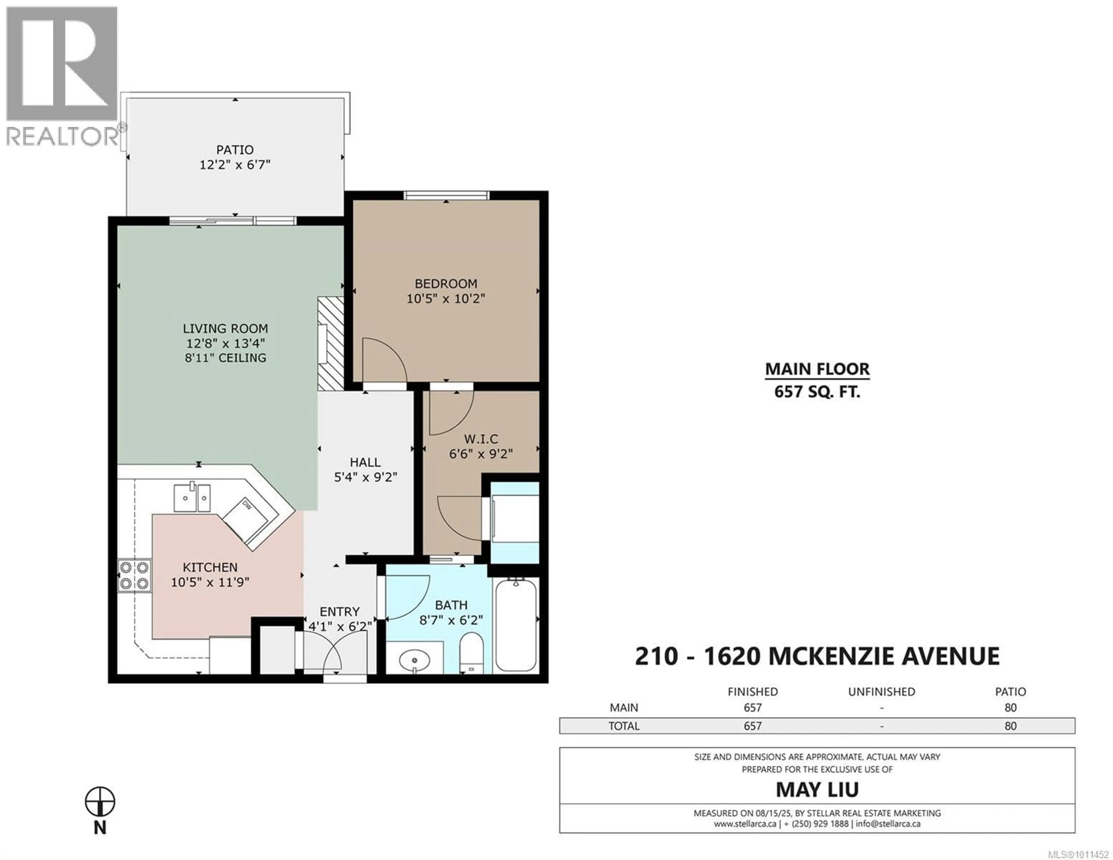 Floor plan for 210 - 1620 MCKENZIE AVENUE, Saanich British Columbia V8N0A1