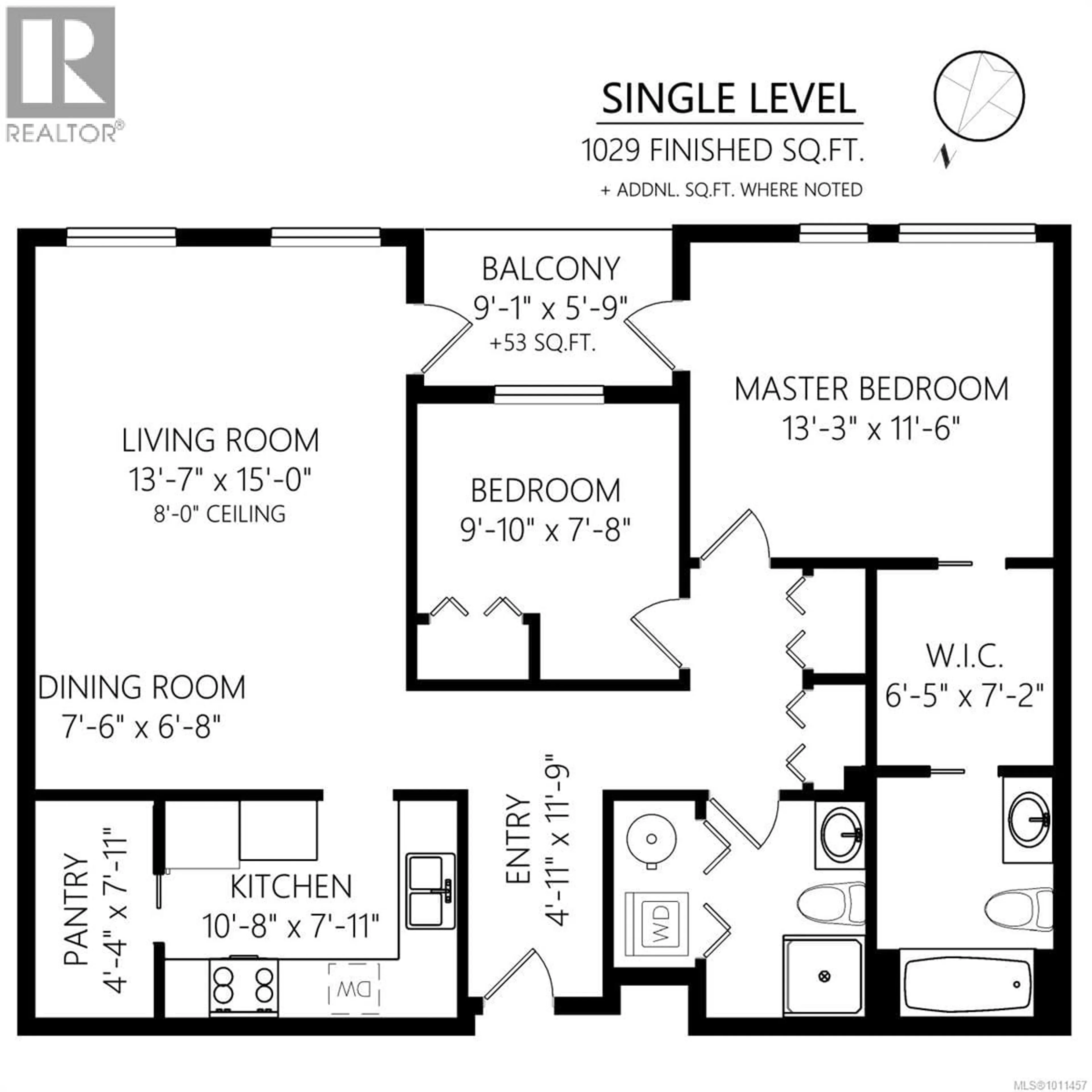 Floor plan for 205 - 520 FOSTER STREET, Esquimalt British Columbia V9A3R4
