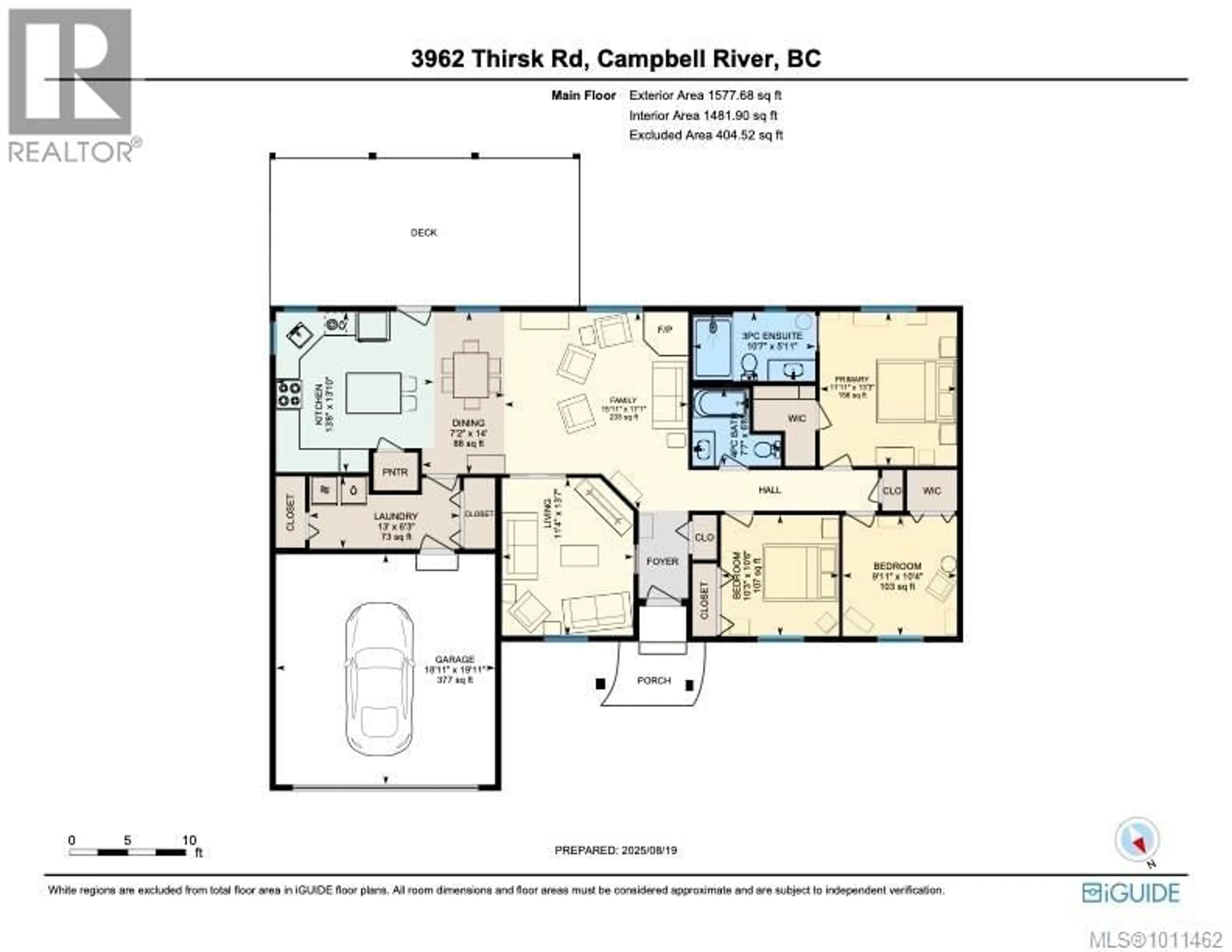Floor plan for 3962 THIRSK ROAD, Campbell River British Columbia V9H1H3