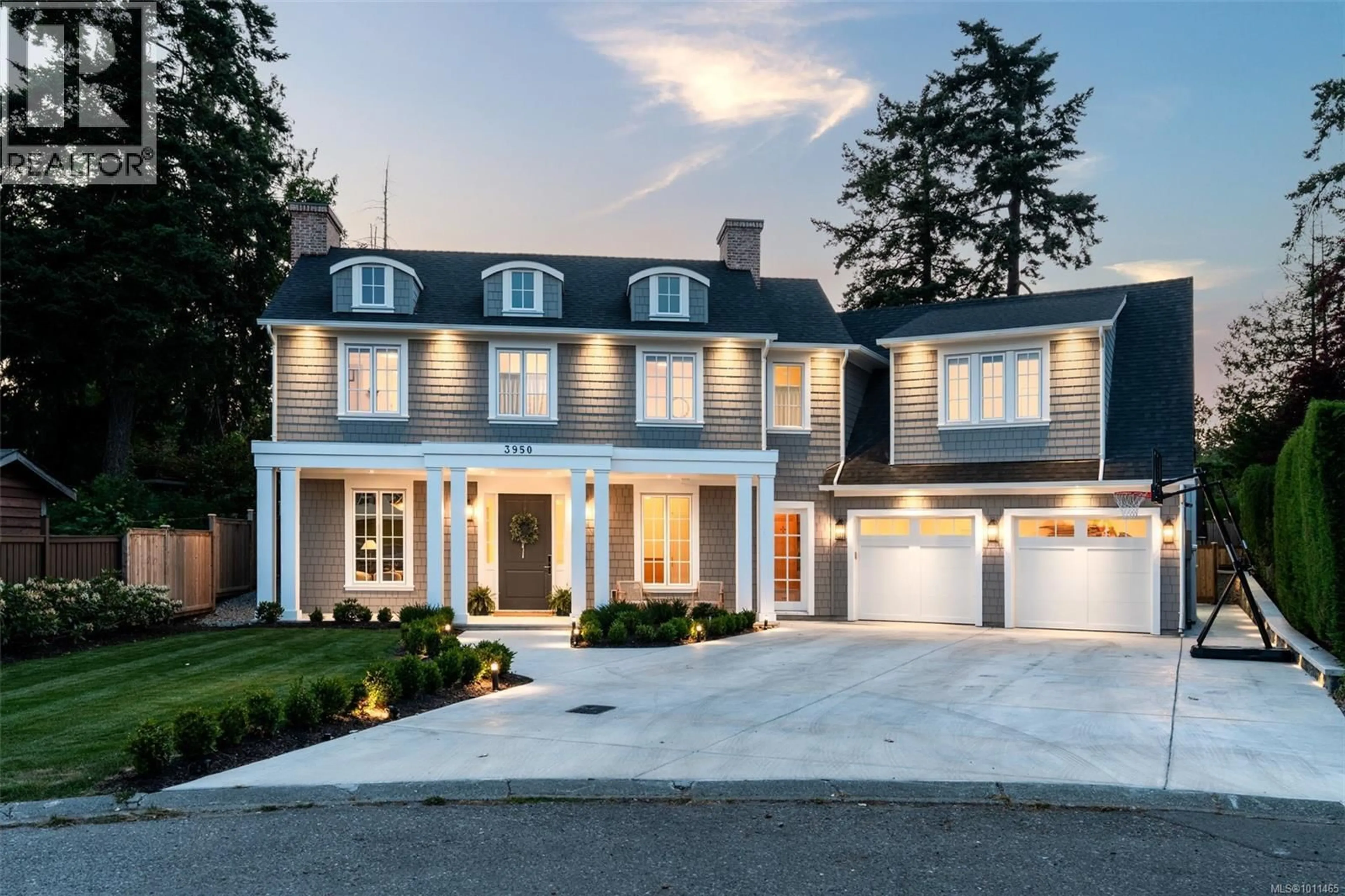 Home with brick exterior material, street for 3950 SEQUOIA PLACE, Saanich British Columbia V8N4N4