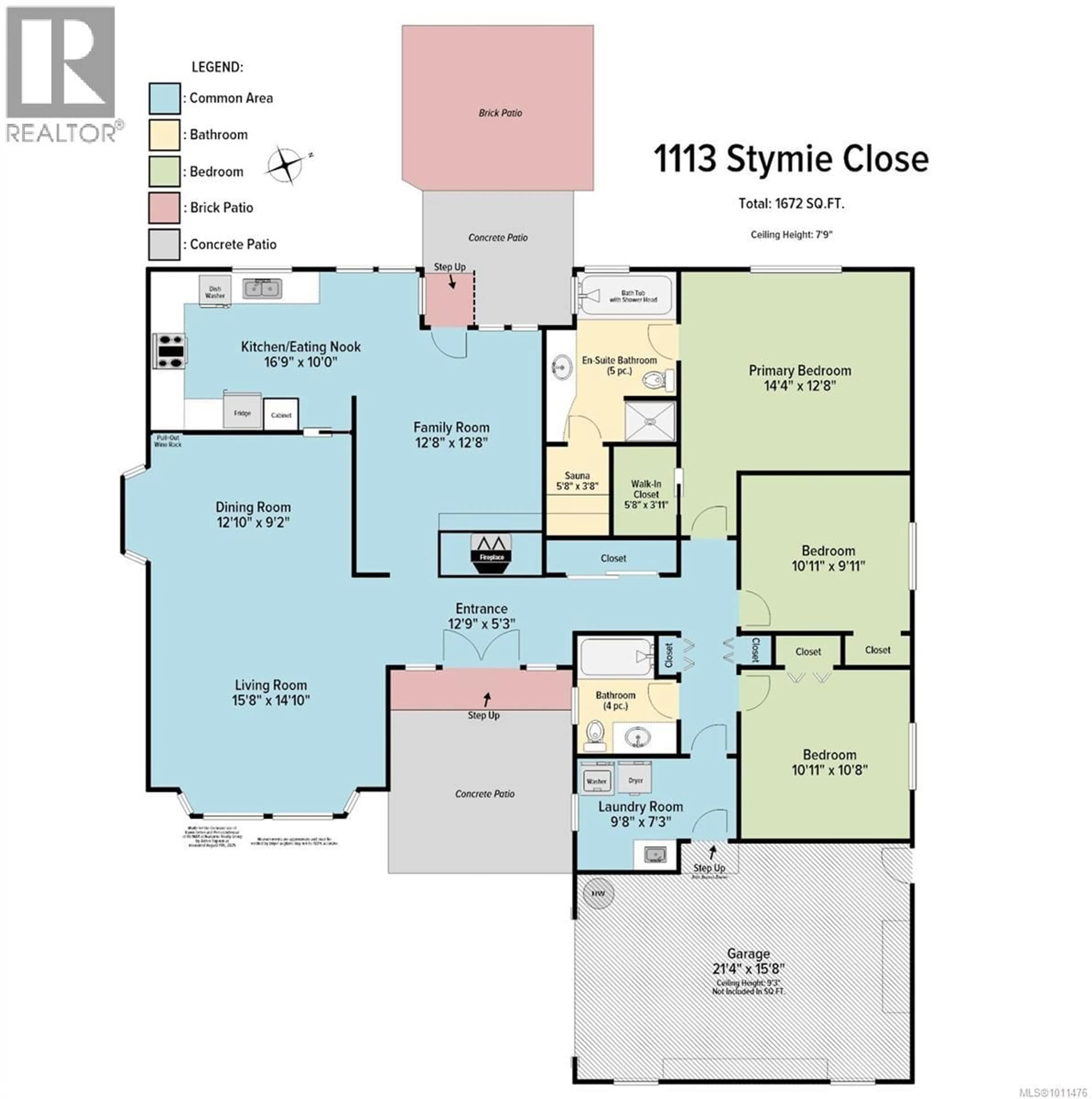 Floor plan for 1113 STYMIE CLOSE, Qualicum Beach British Columbia V9K1E4