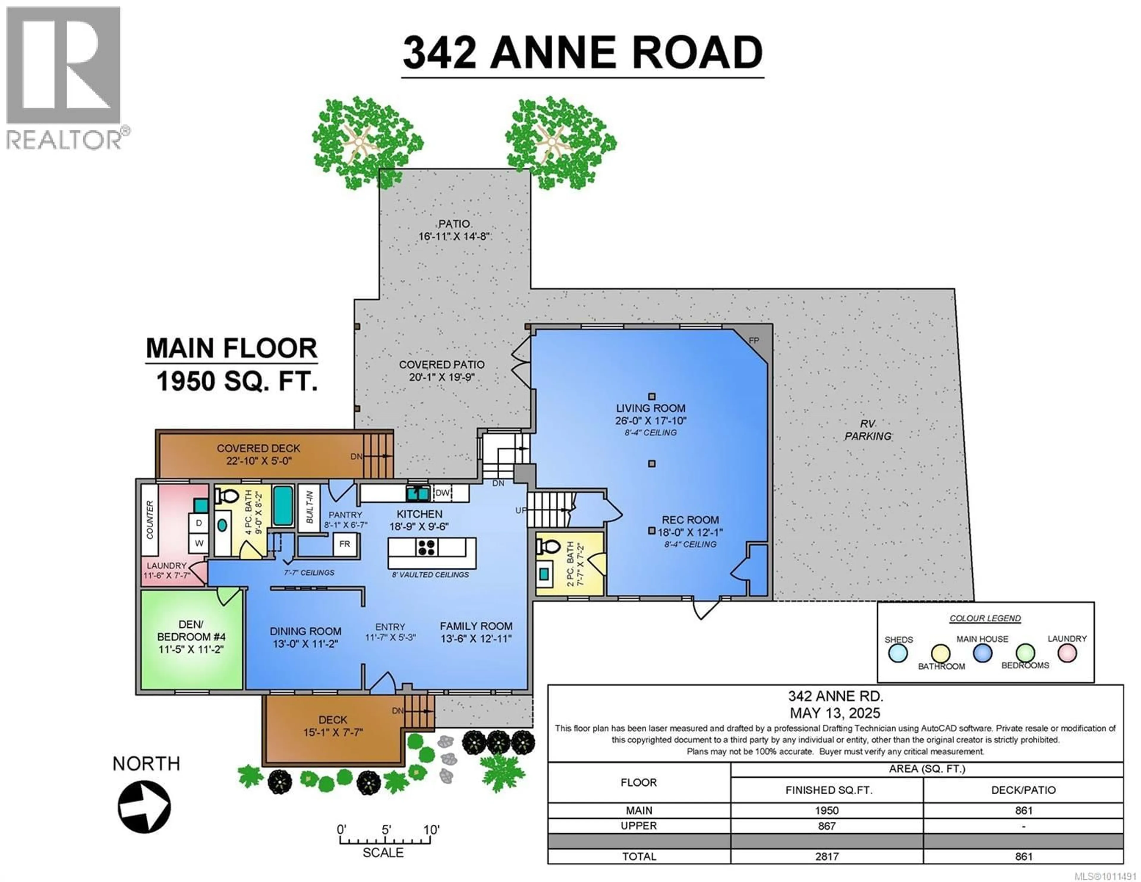 Floor plan for 342 ANNE ROAD, Campbell River British Columbia V9W5L4
