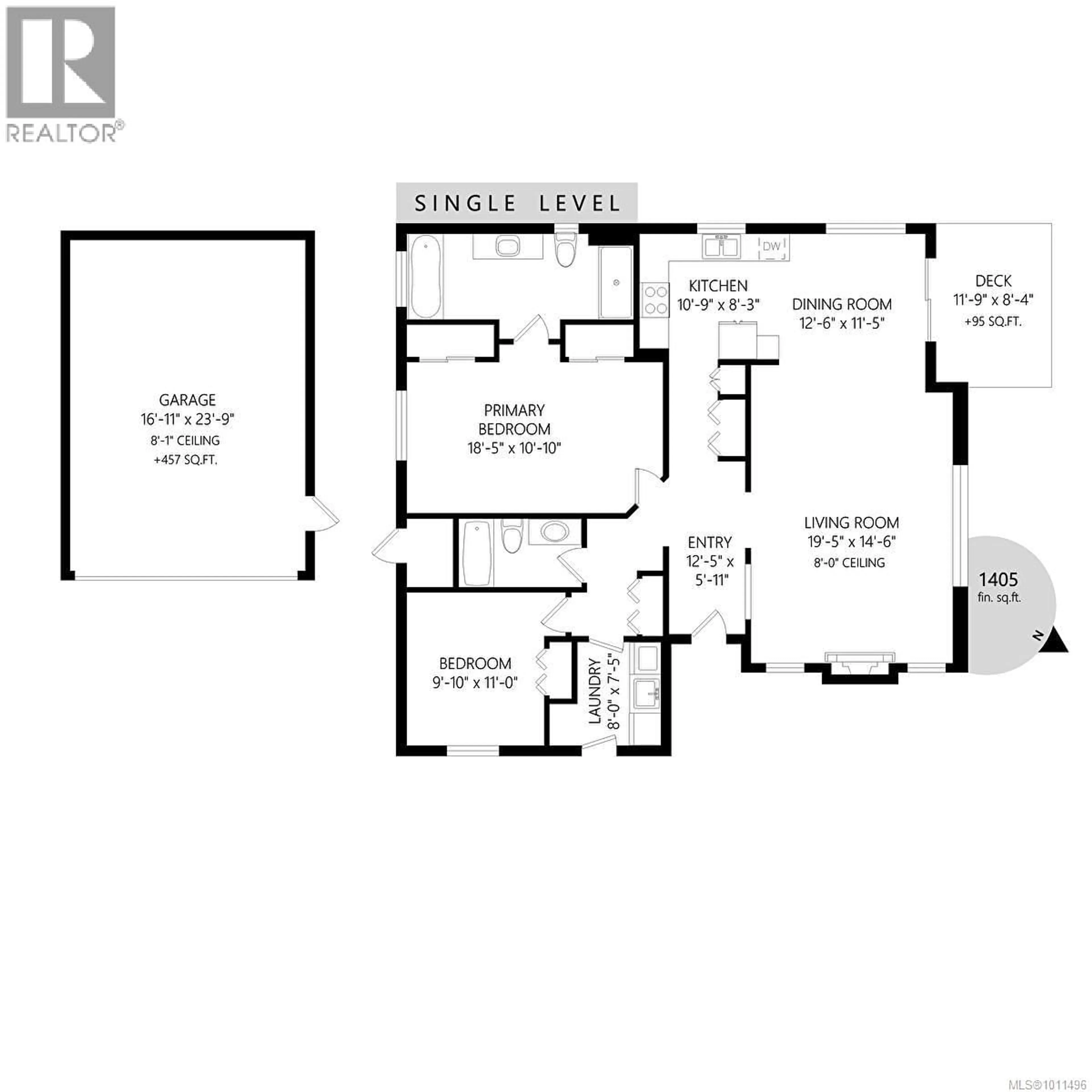 Floor plan for 1903 WOODLEY ROAD, Saanich British Columbia V8P1K4