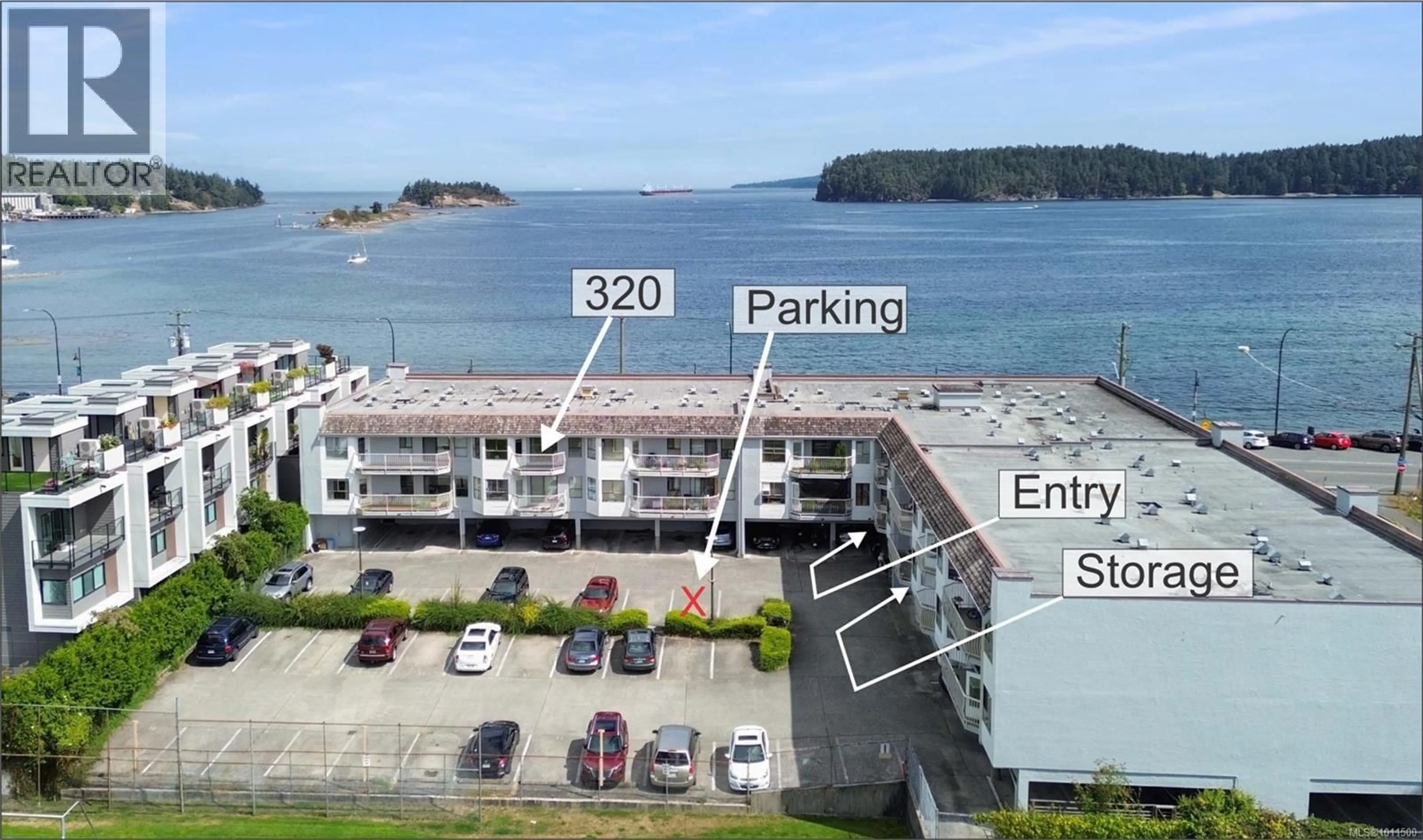 A pic from outside/outdoor area/front of a property/back of a property/a pic from drone, water/lake/river/ocean view for 320 - 2815 DEPARTURE BAY ROAD, Nanaimo British Columbia V9S5P4