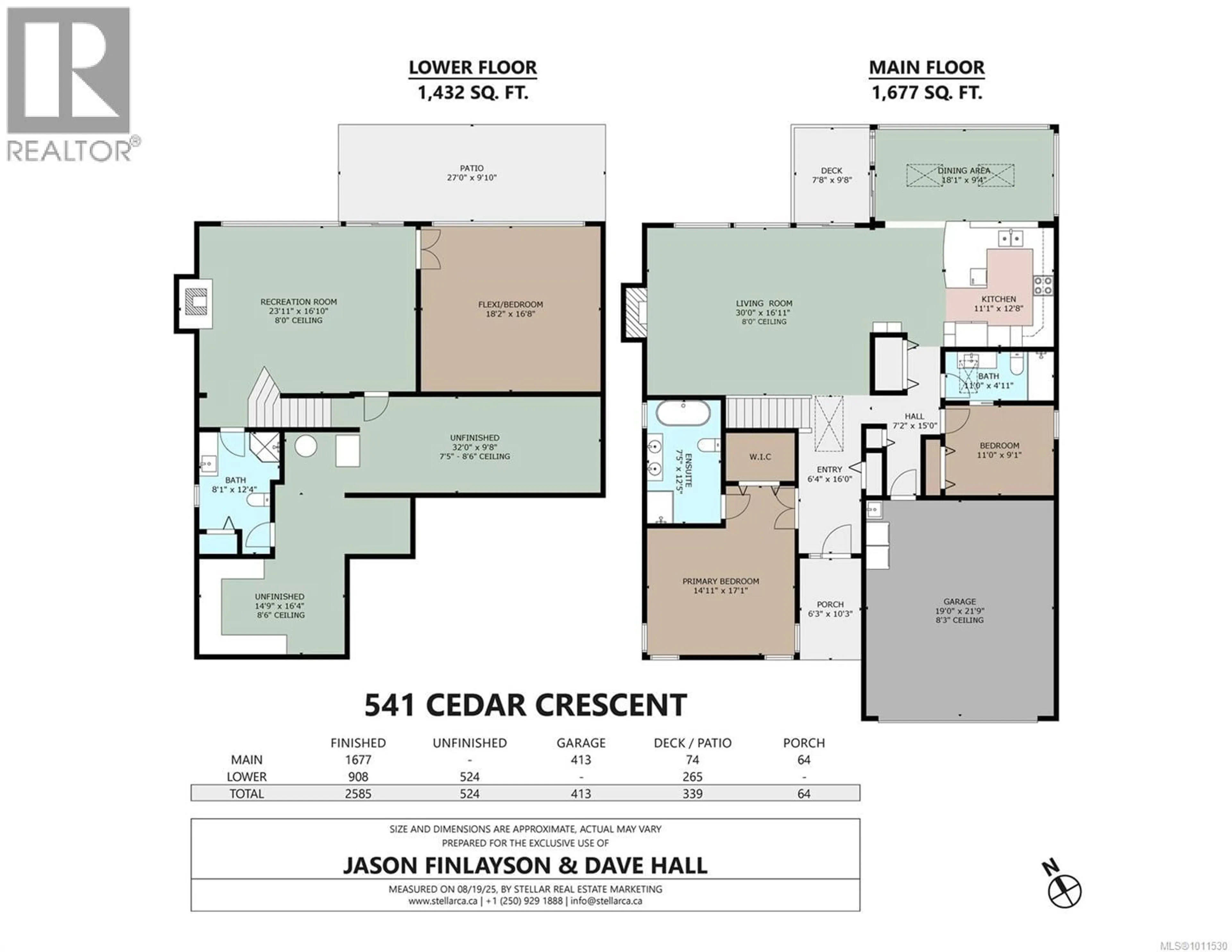 Floor plan for 541 CEDAR CRESCENT, Cobble Hill British Columbia V0R1L1