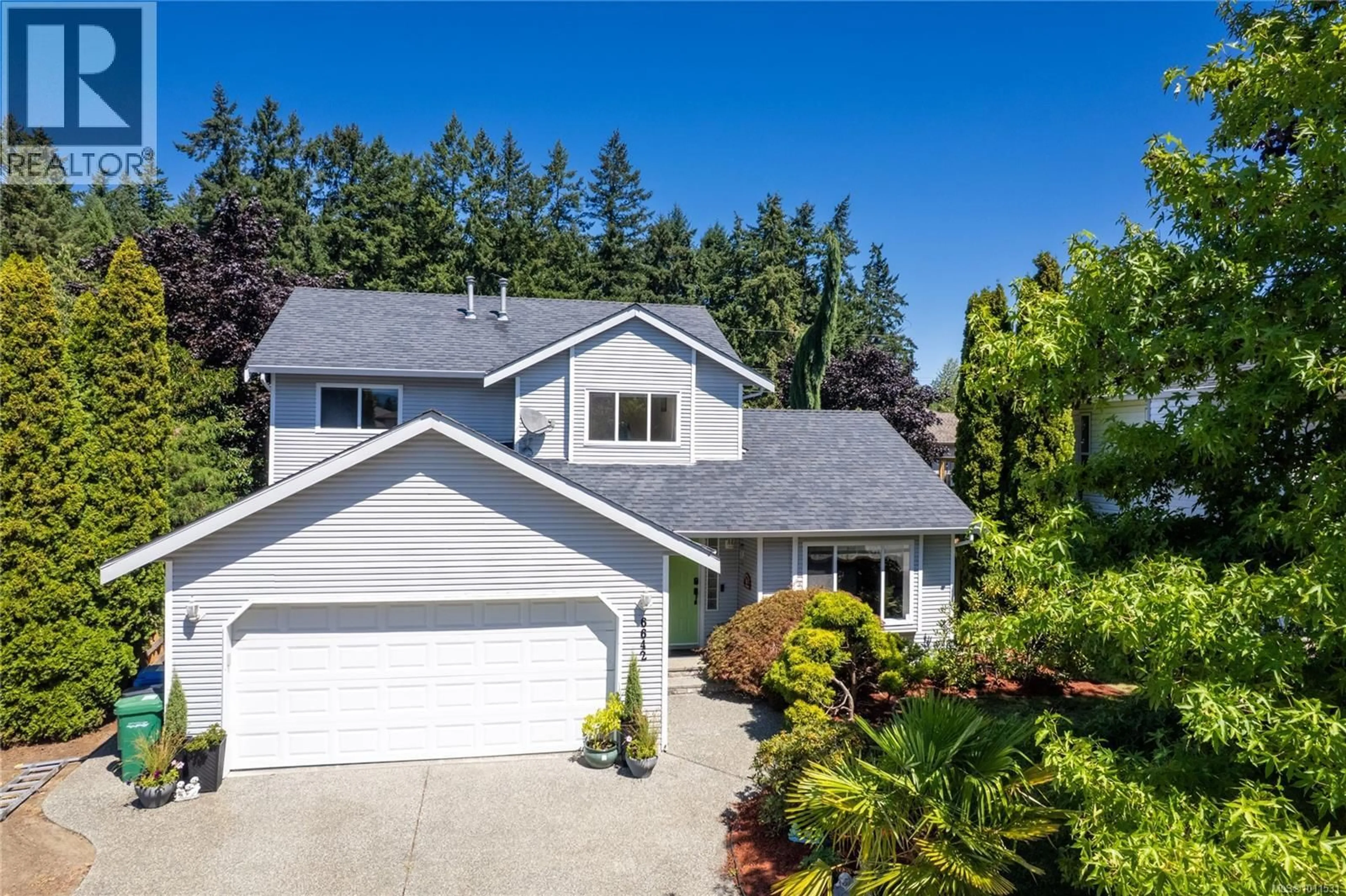 Home with vinyl exterior material, street for 6642 NATHAN ROAD, Nanaimo British Columbia V9T6H7