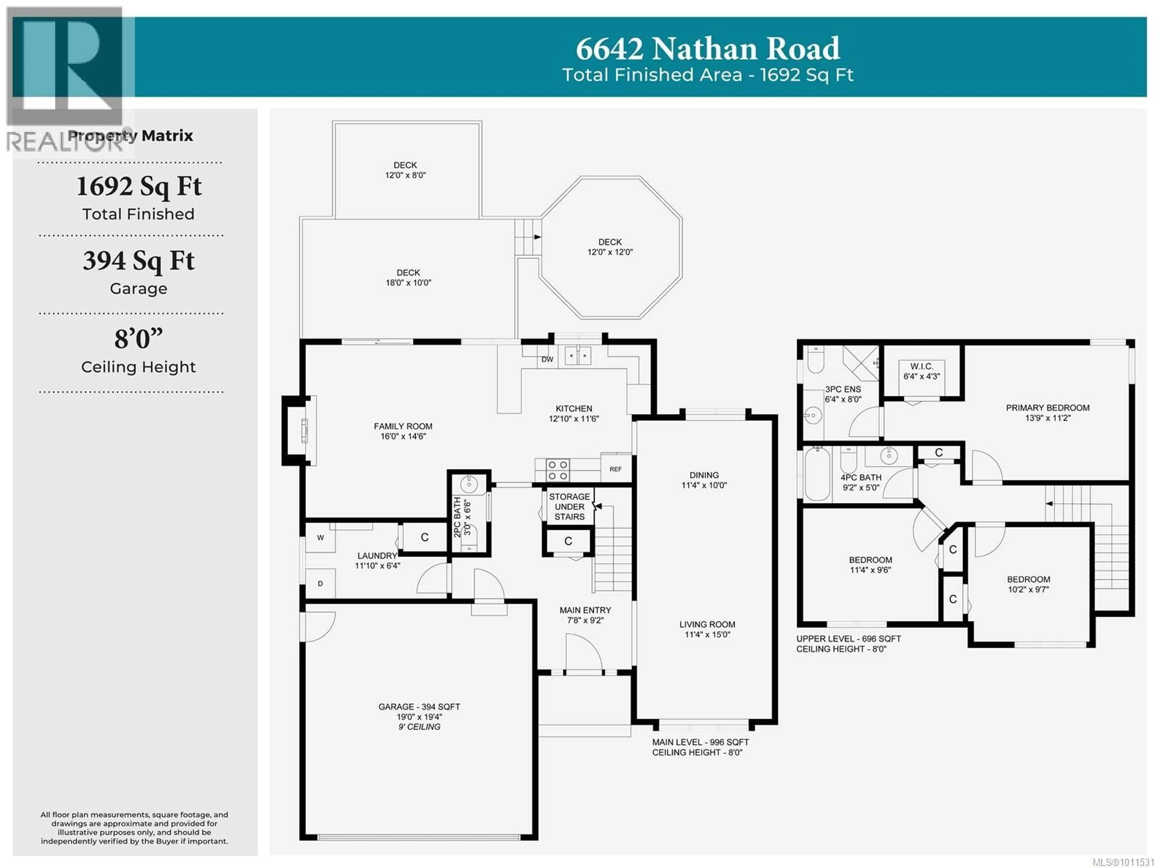 Floor plan for 6642 NATHAN ROAD, Nanaimo British Columbia V9T6H7