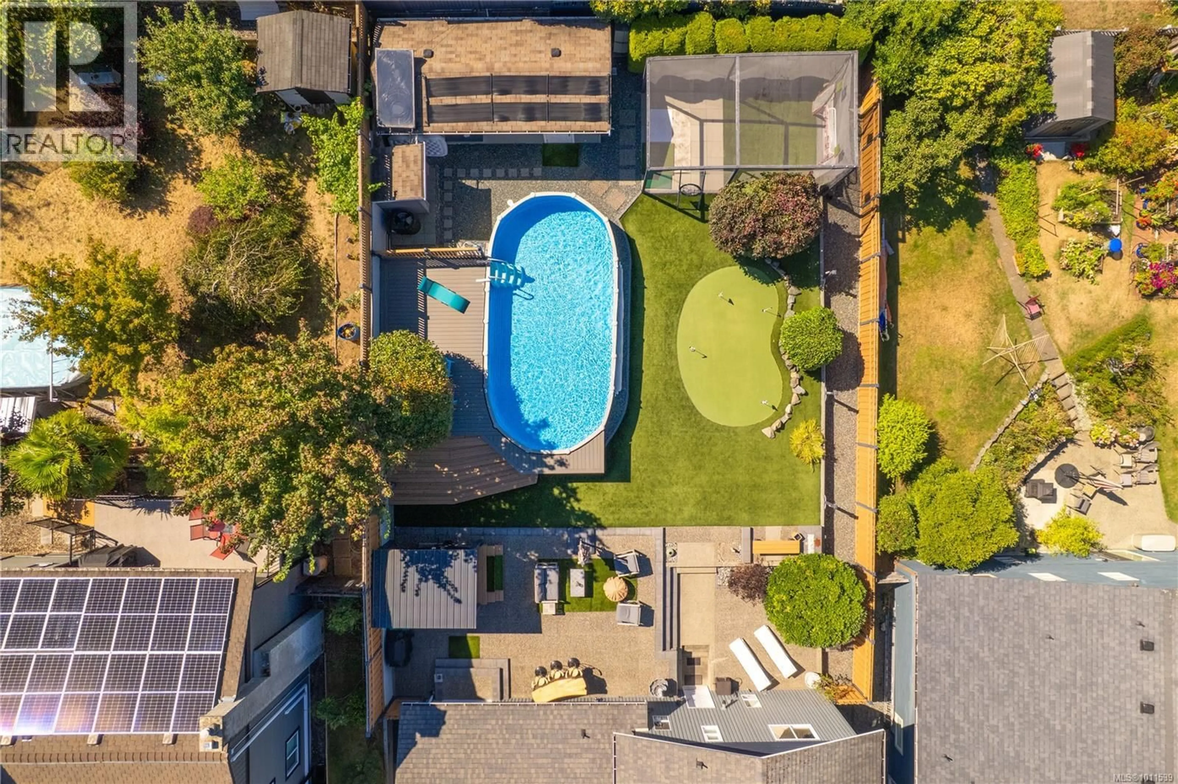 A pic from outside/outdoor area/front of a property/back of a property/a pic from drone, water/lake/river/ocean view for 6295 MCGIRR ROAD, Nanaimo British Columbia V9V1C3