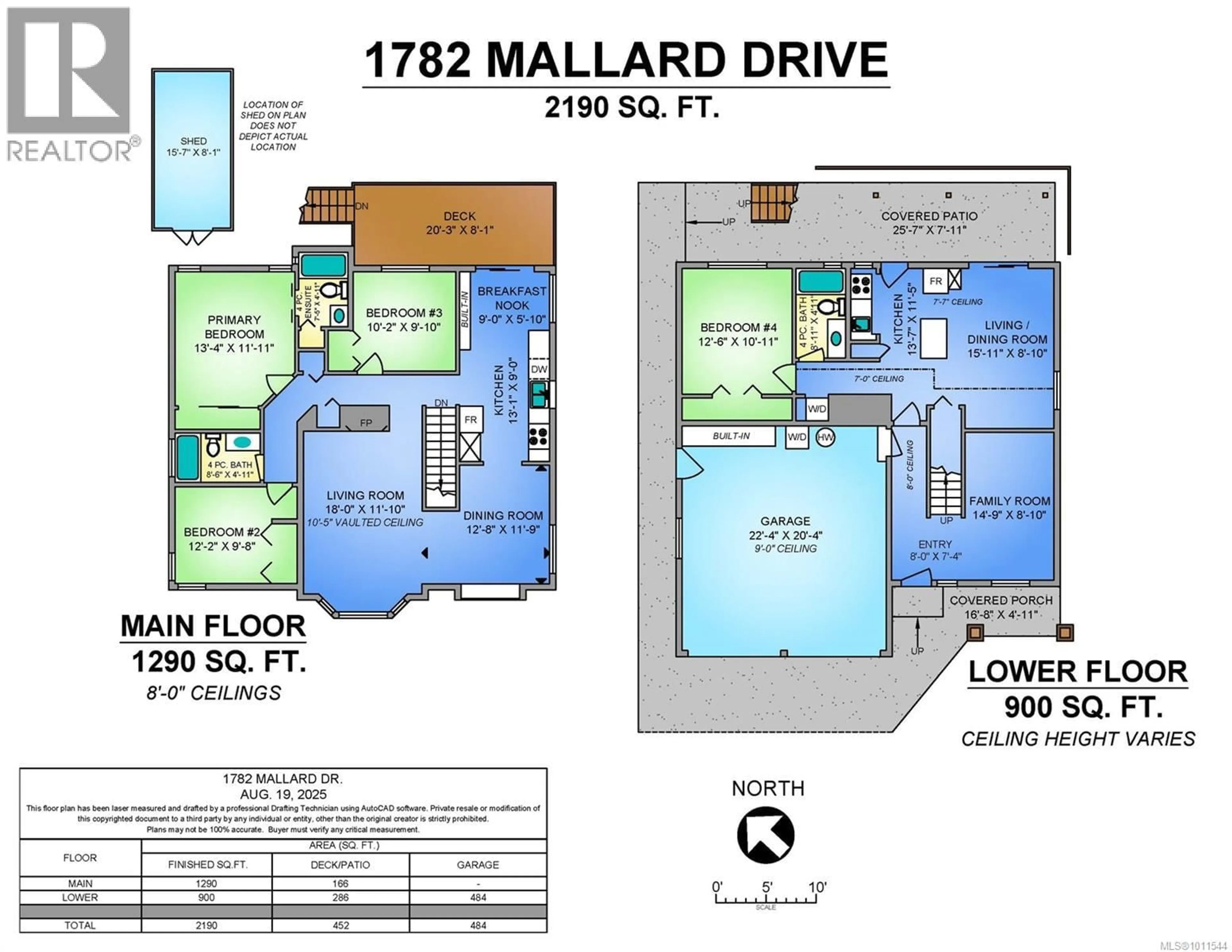 Floor plan for 1782 MALLARD DRIVE, Courtenay British Columbia V9N8L9