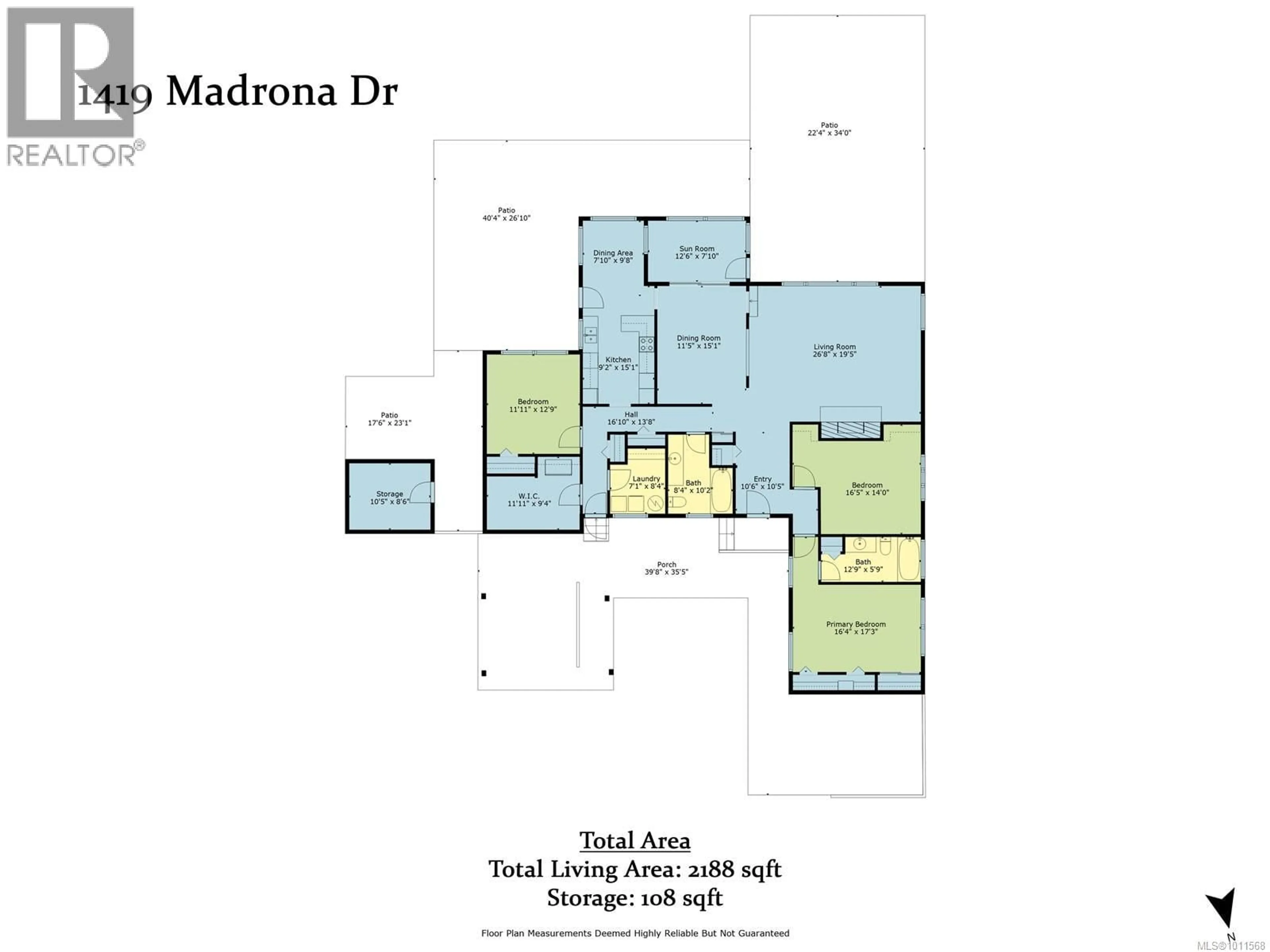 Floor plan for 1419 MADRONA DRIVE, Nanoose Bay British Columbia V9P9C9