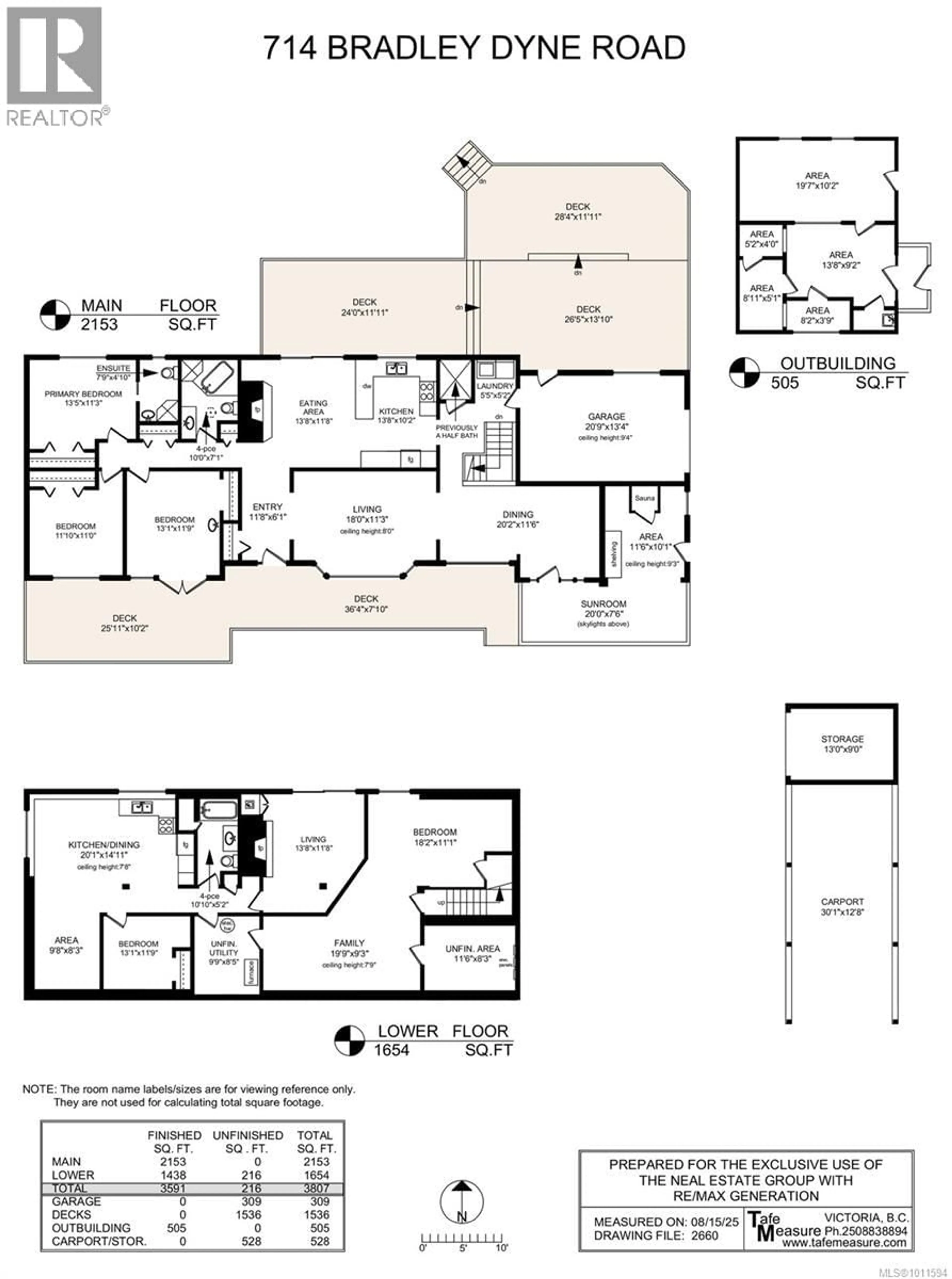 Floor plan for 714 BRADLEY DYNE ROAD, North Saanich British Columbia V8L5G9