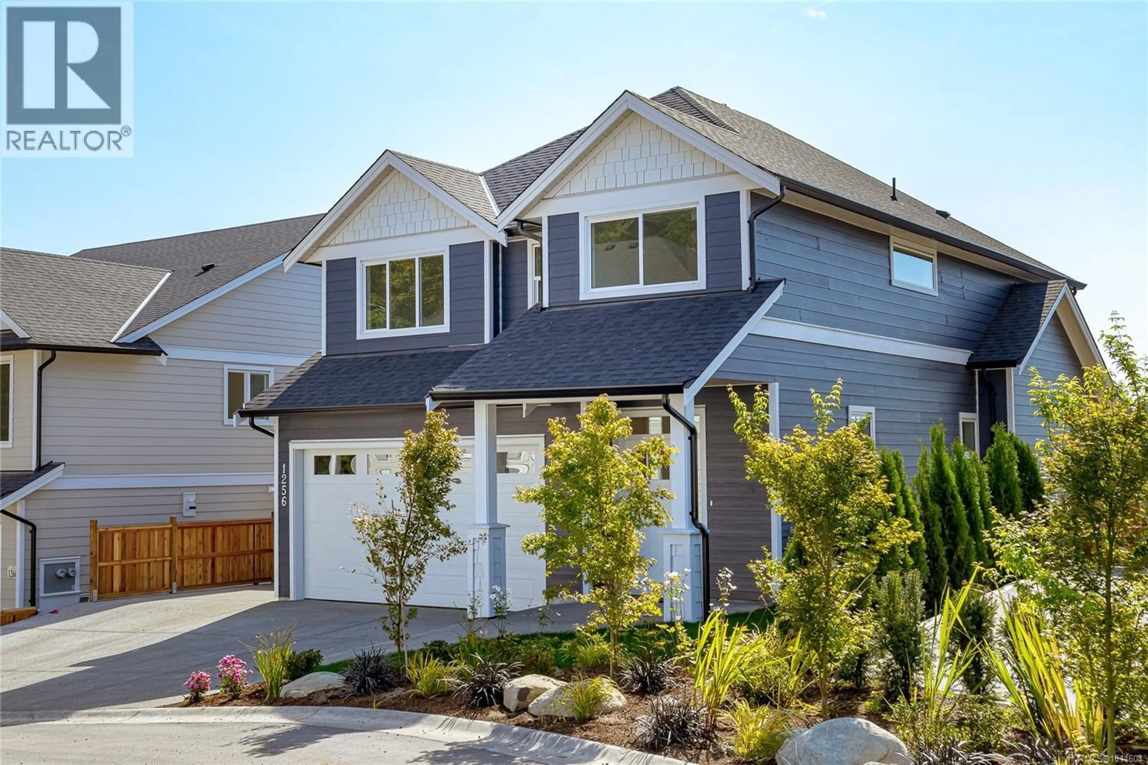 Home with vinyl exterior material, street for 1256 ASHMORE TERRACE, Langford British Columbia V9C0S6