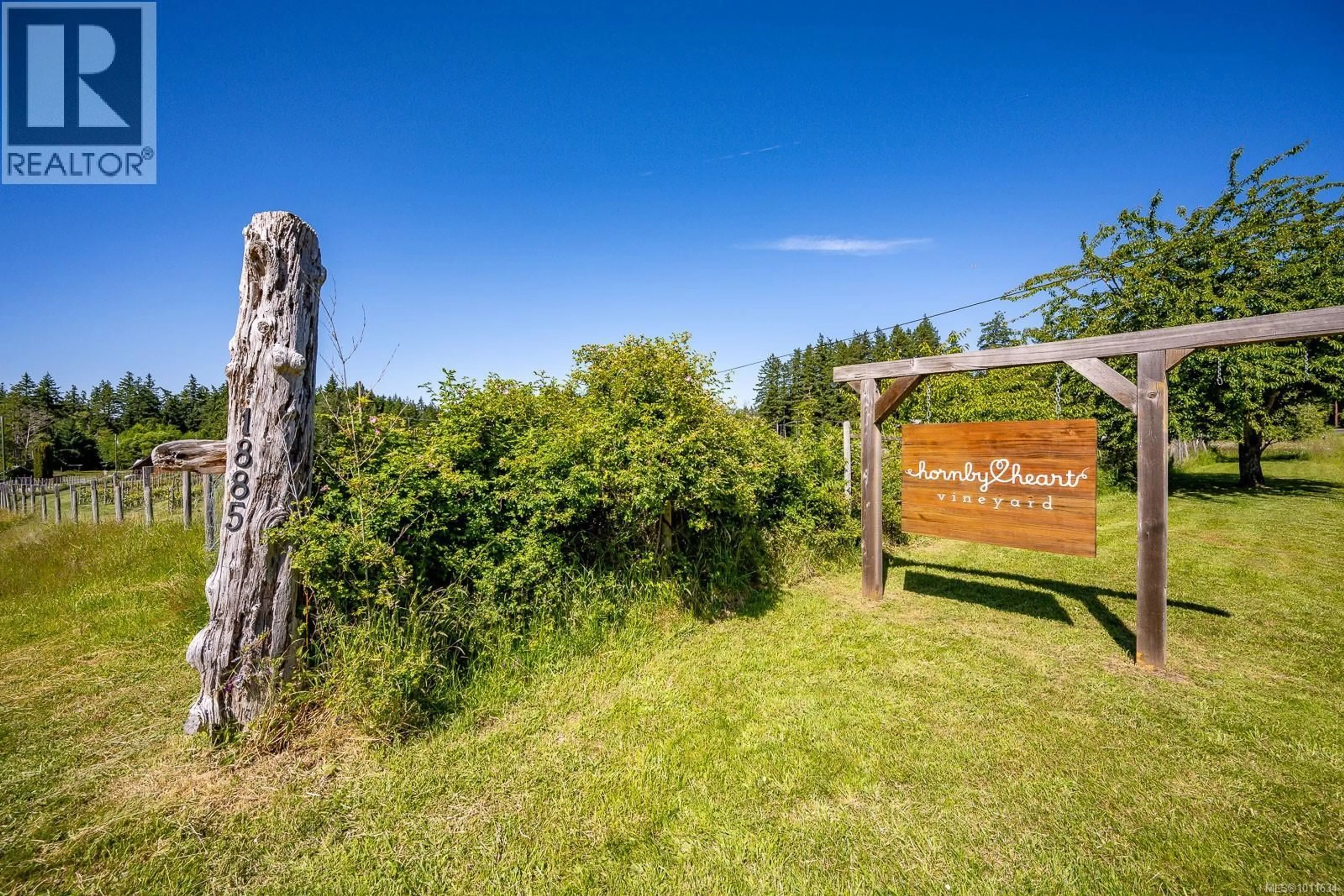 A pic from outside/outdoor area/front of a property/back of a property/a pic from drone, forest/trees view for 1885 CENTRAL ROAD, Hornby Island British Columbia V0R1Z0