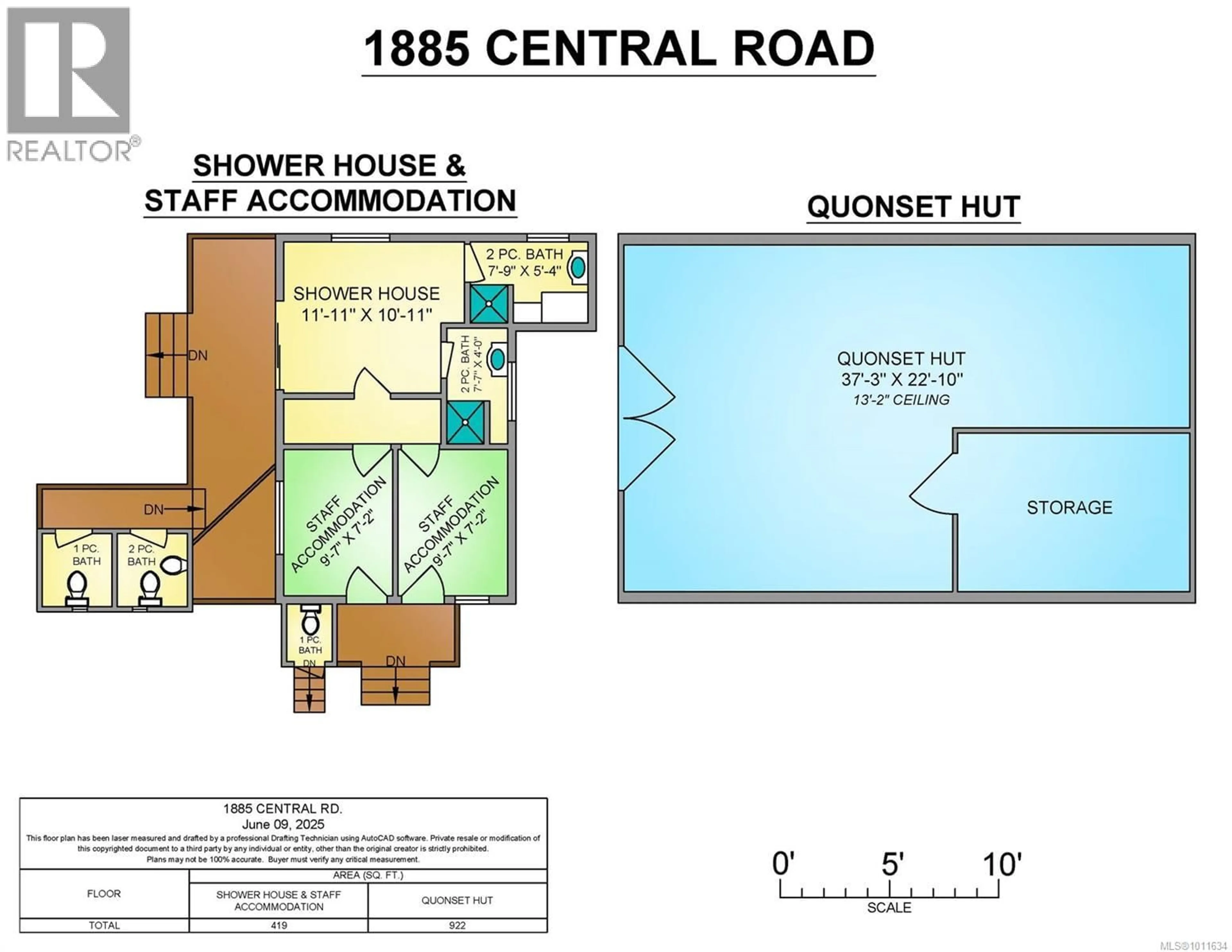 Floor plan for 1885 CENTRAL ROAD, Hornby Island British Columbia V0R1Z0