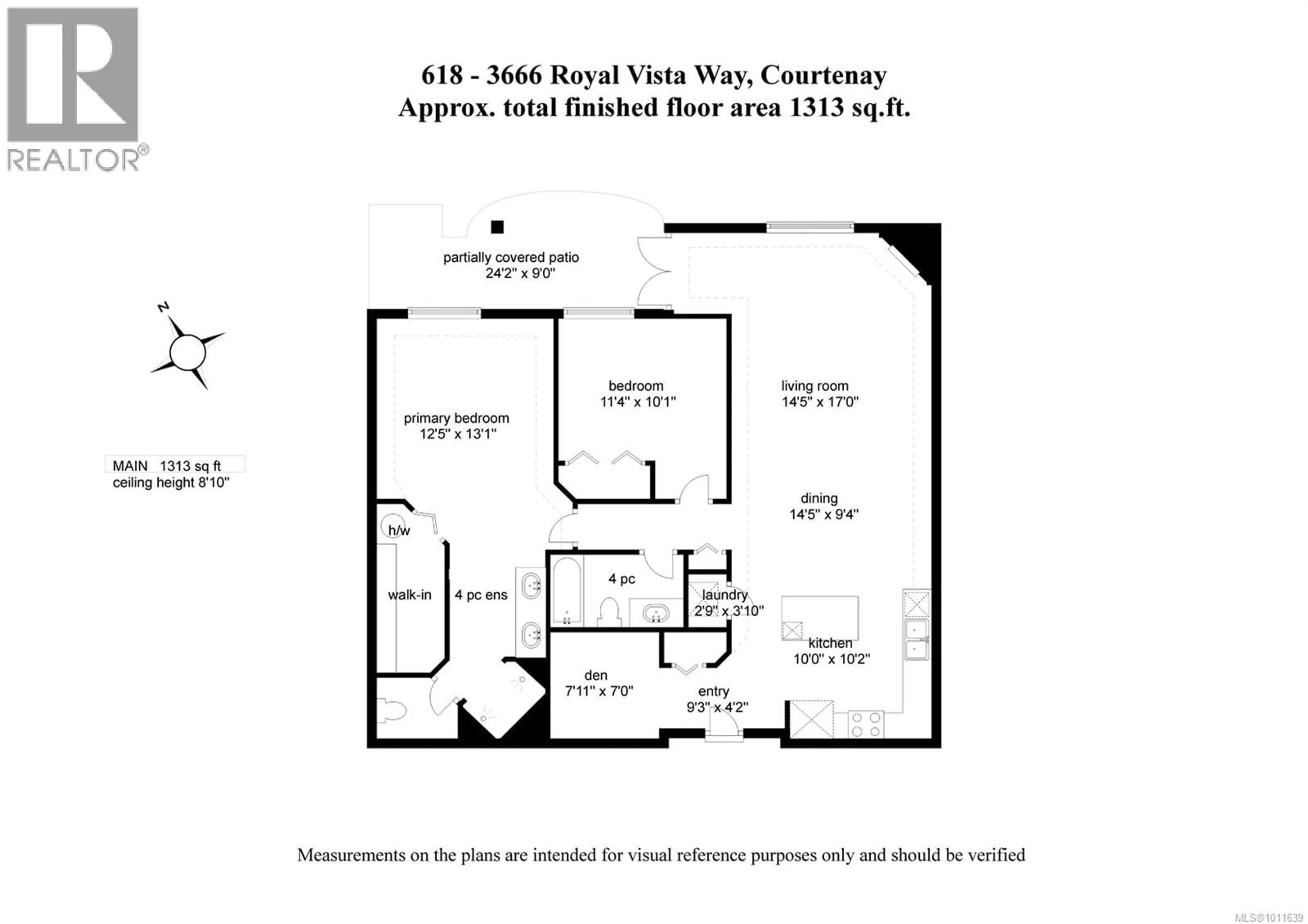 Floor plan for 618 - 3666 ROYAL VISTA WAY, Courtenay British Columbia V9N9X8