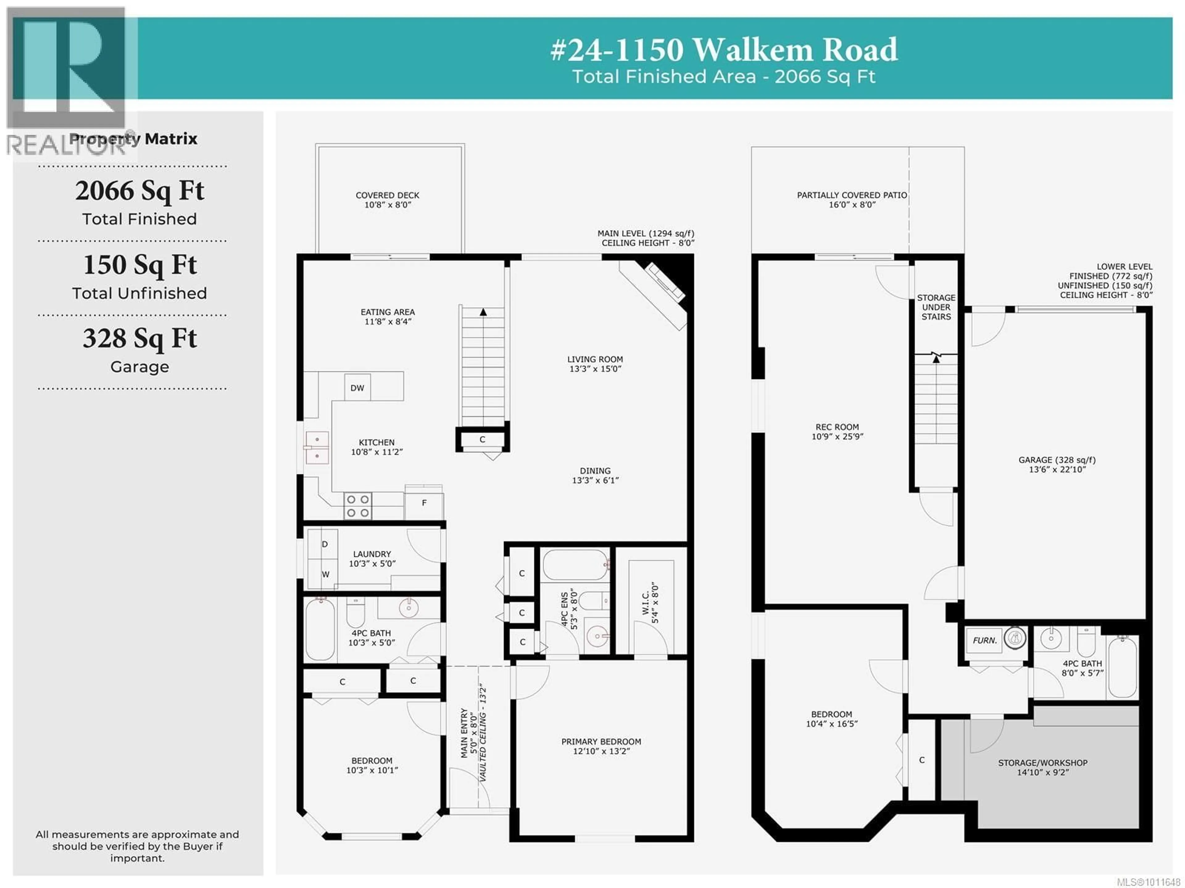 Floor plan for 24 - 1150 WALKEM ROAD, Ladysmith British Columbia V9G1S1