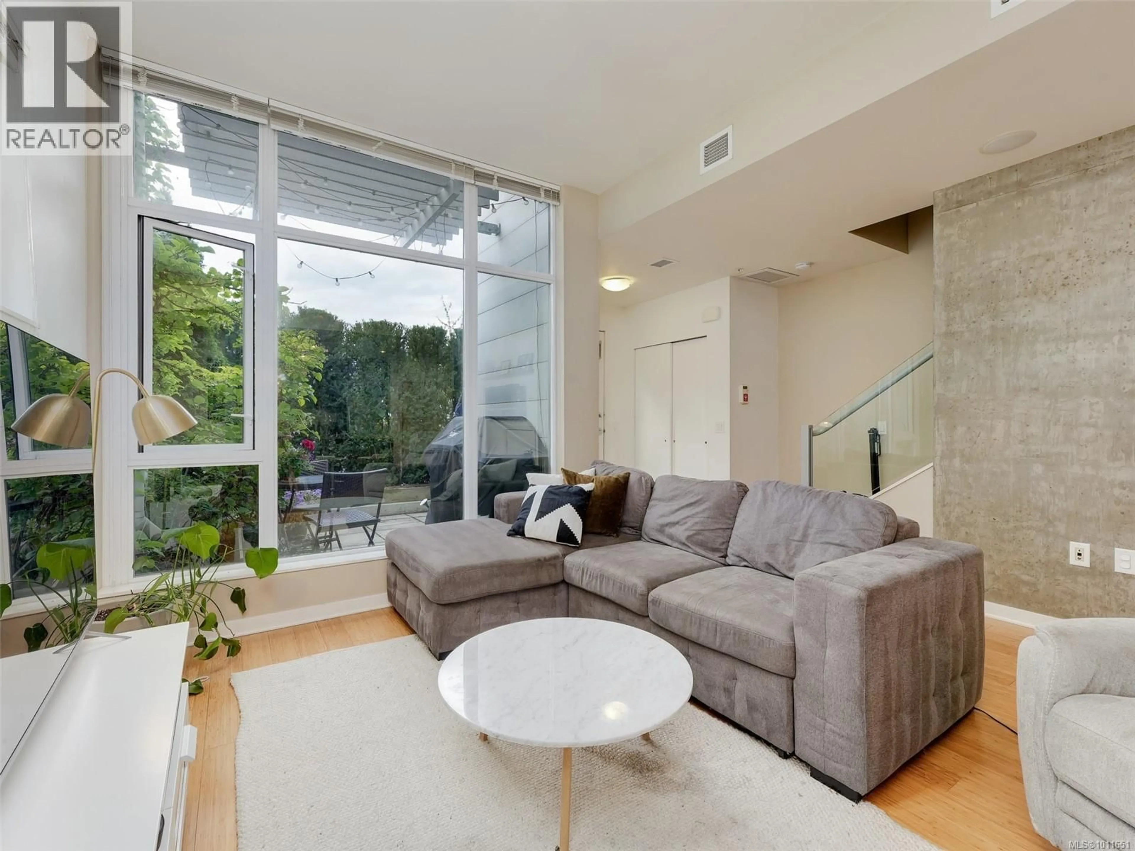 Living room with furniture, unknown for 101 - 379 TYEE ROAD, Victoria British Columbia V9A0B4